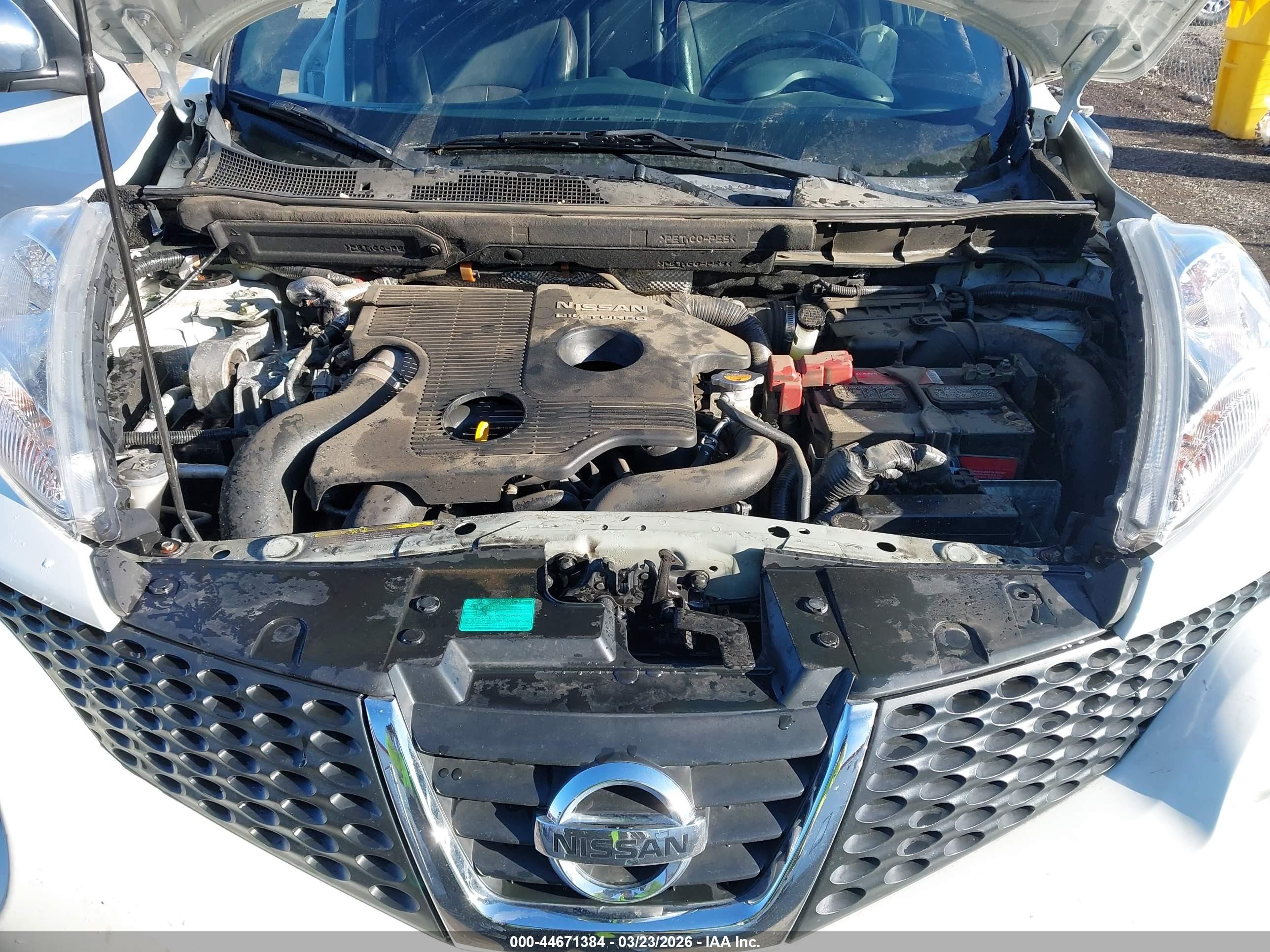 2013 Nissan Juke Sl Белый vin: JN8AF5MV8DT226639
