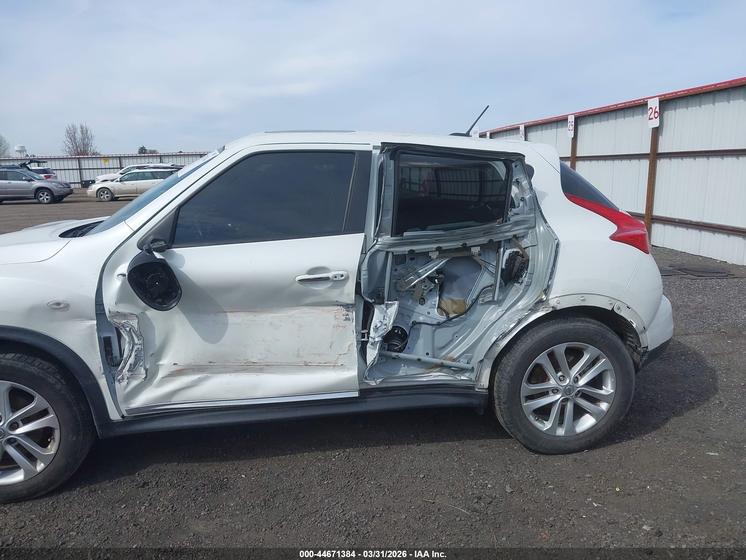 2013 Nissan Juke Sl Белый vin: JN8AF5MV8DT226639