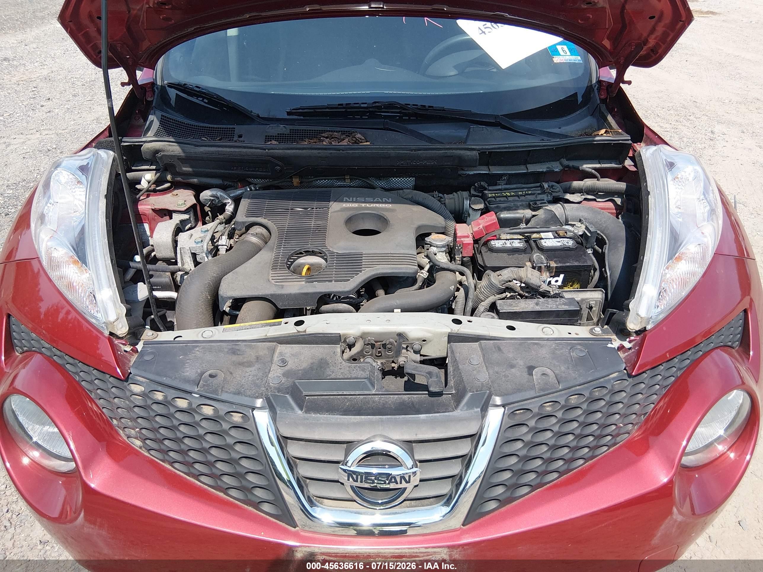 2013 Nissan Juke S Red vin: JN8AF5MV8DT227113