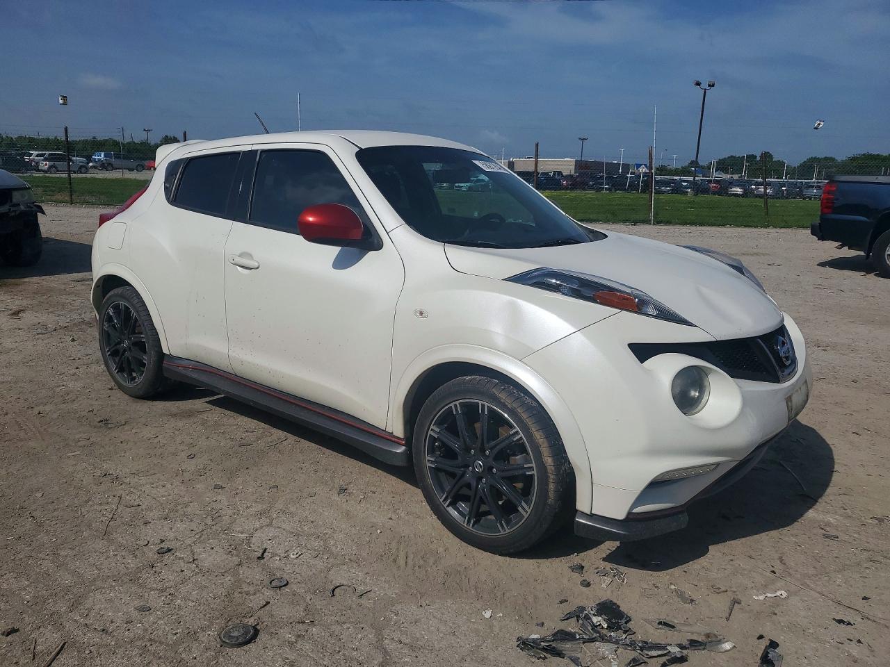 2013 Nissan Juke S White vin: JN8AF5MV8DT228407