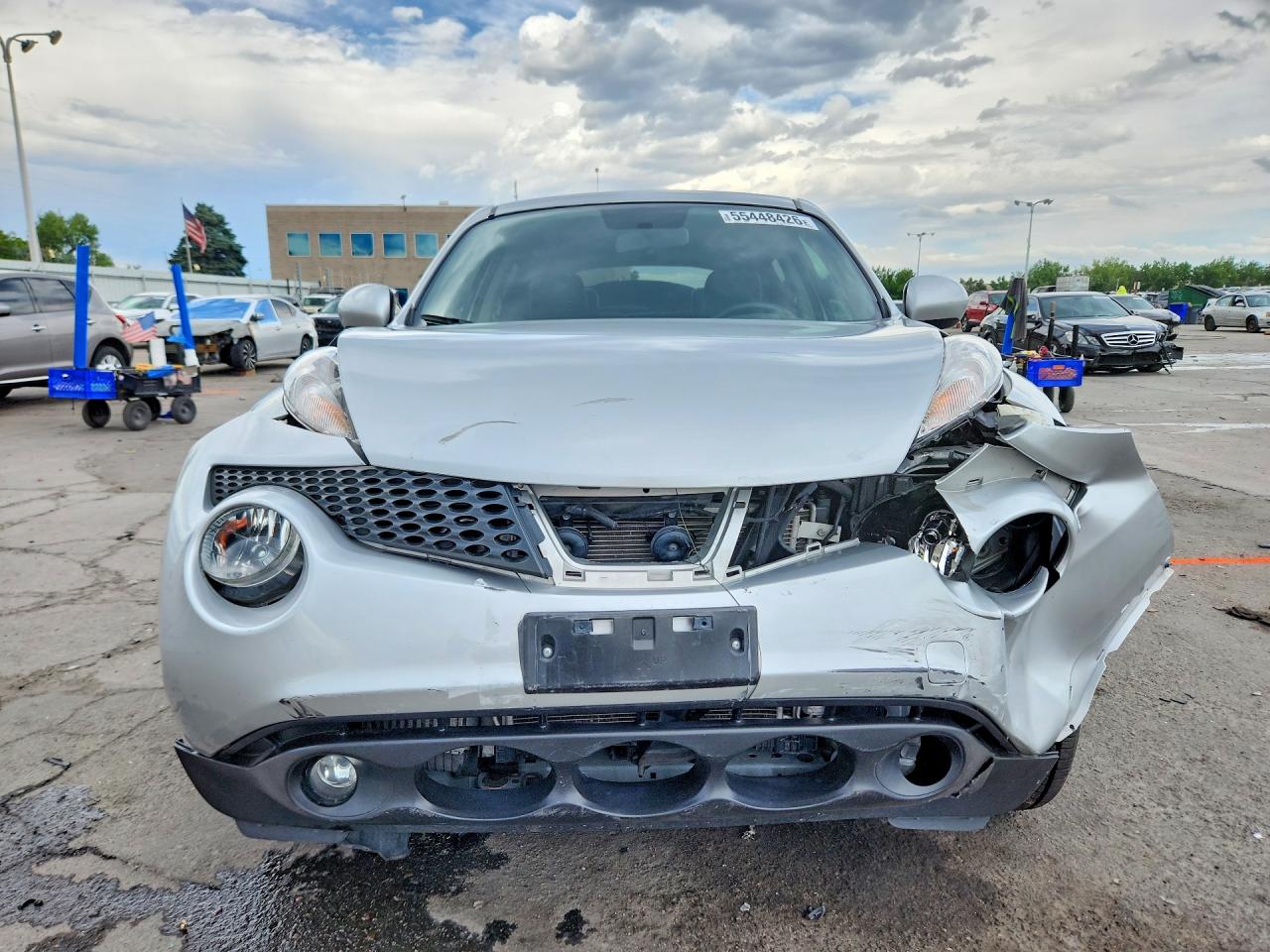 2014 Nissan Juke Sl Silver vin: JN8AF5MV8ET356633