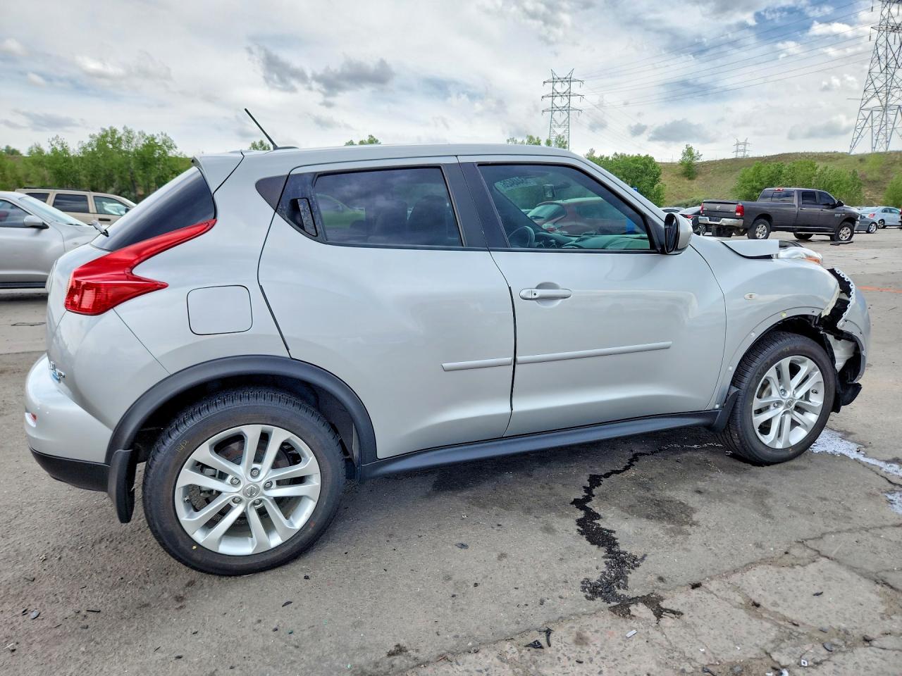 2014 Nissan Juke Sl Silver vin: JN8AF5MV8ET356633