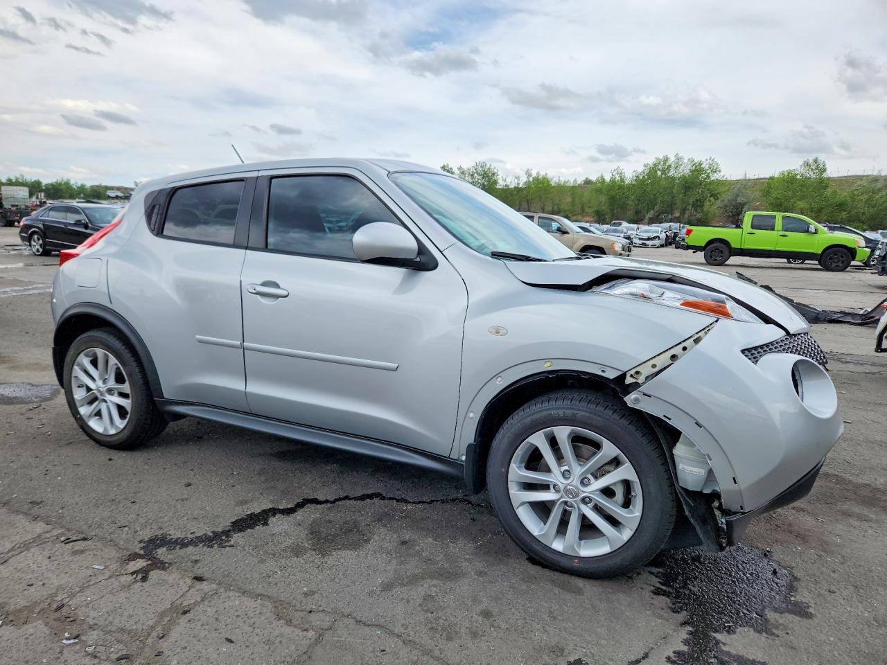 2014 Nissan Juke Sl Silver vin: JN8AF5MV8ET356633