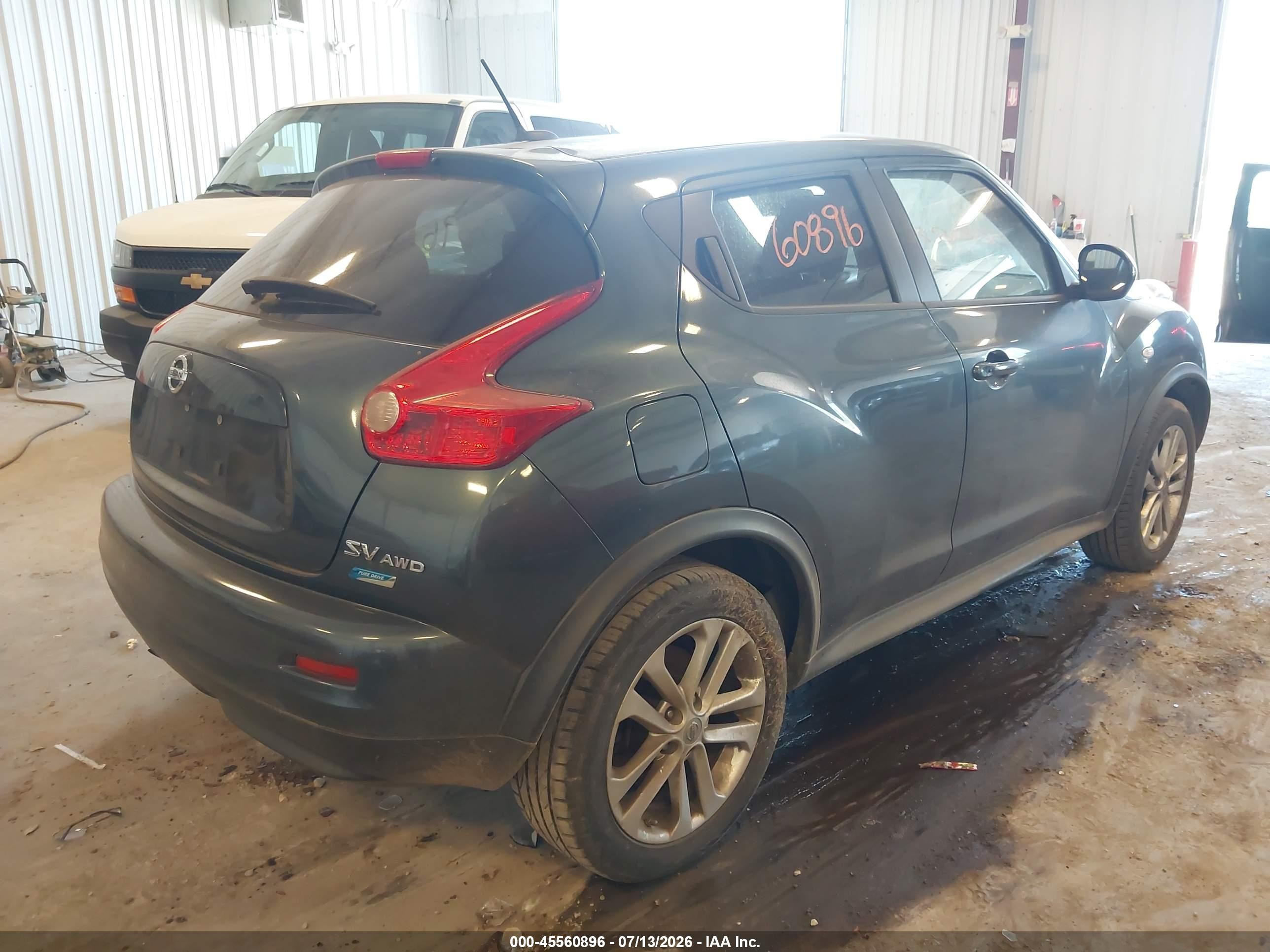 2014 Nissan Juke Sv Green vin: JN8AF5MV8ET484774