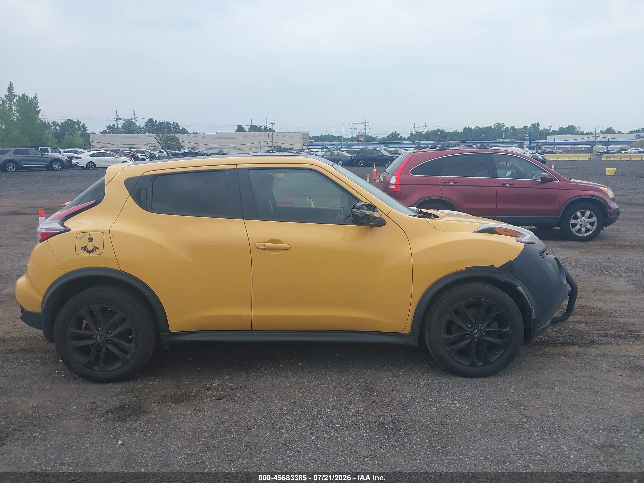 2015 Nissan Juke Sv Yellow vin: JN8AF5MV8FT555165