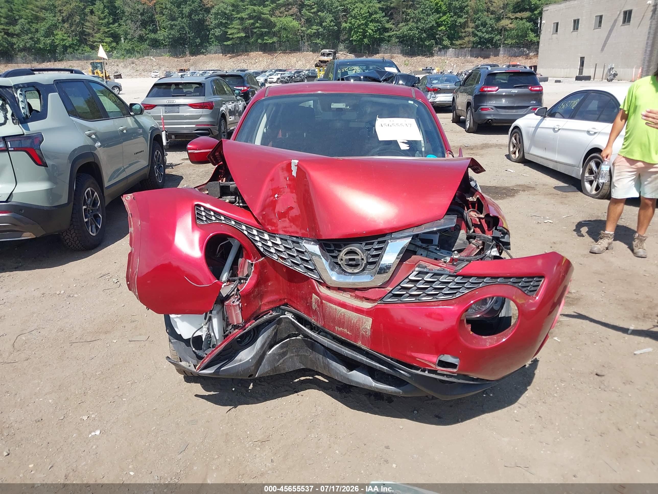 2015 Nissan Juke Sv Red vin: JN8AF5MV8FT557014