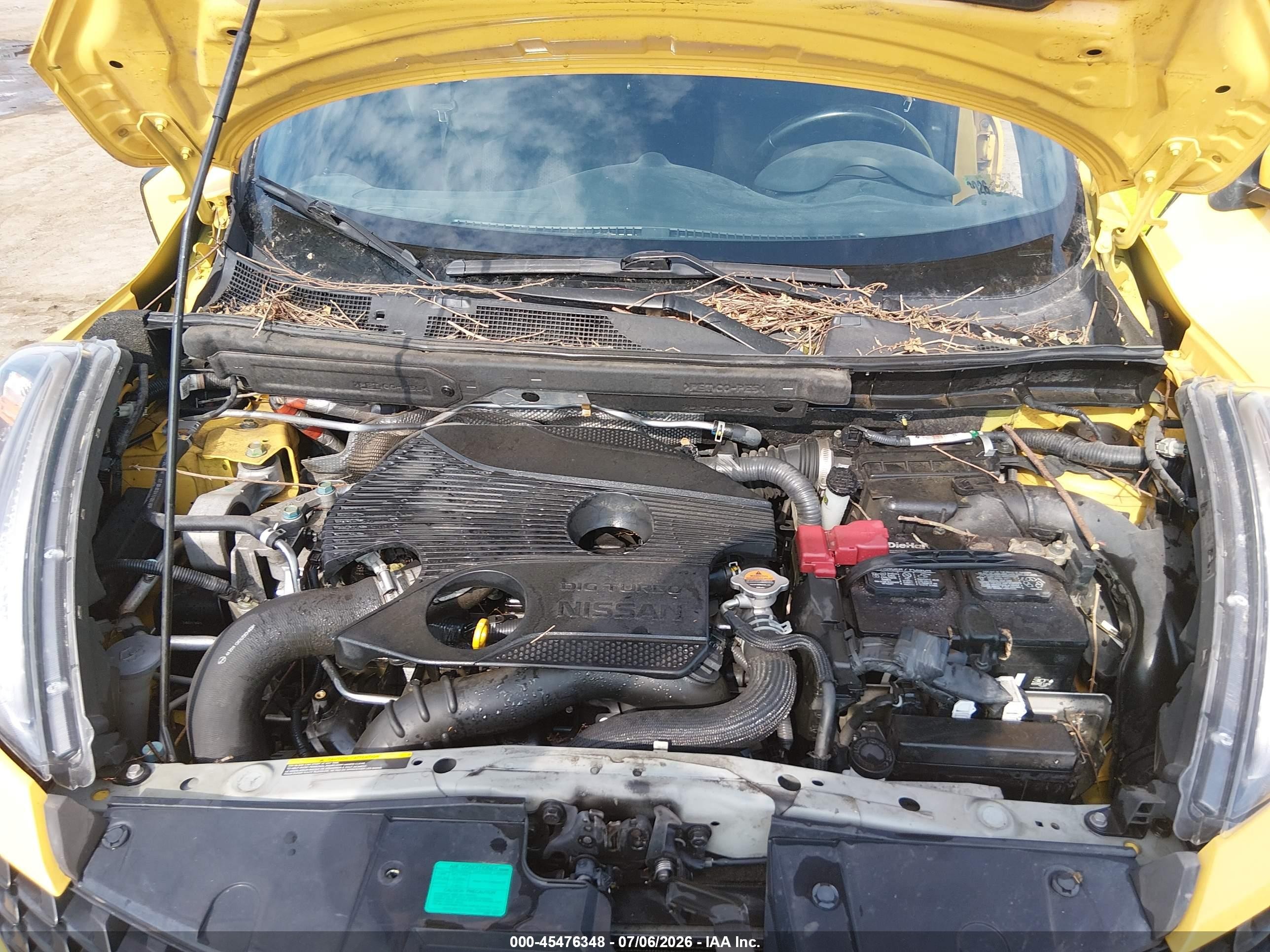 2015 Nissan Juke Sv Yellow vin: JN8AF5MV8FT559927