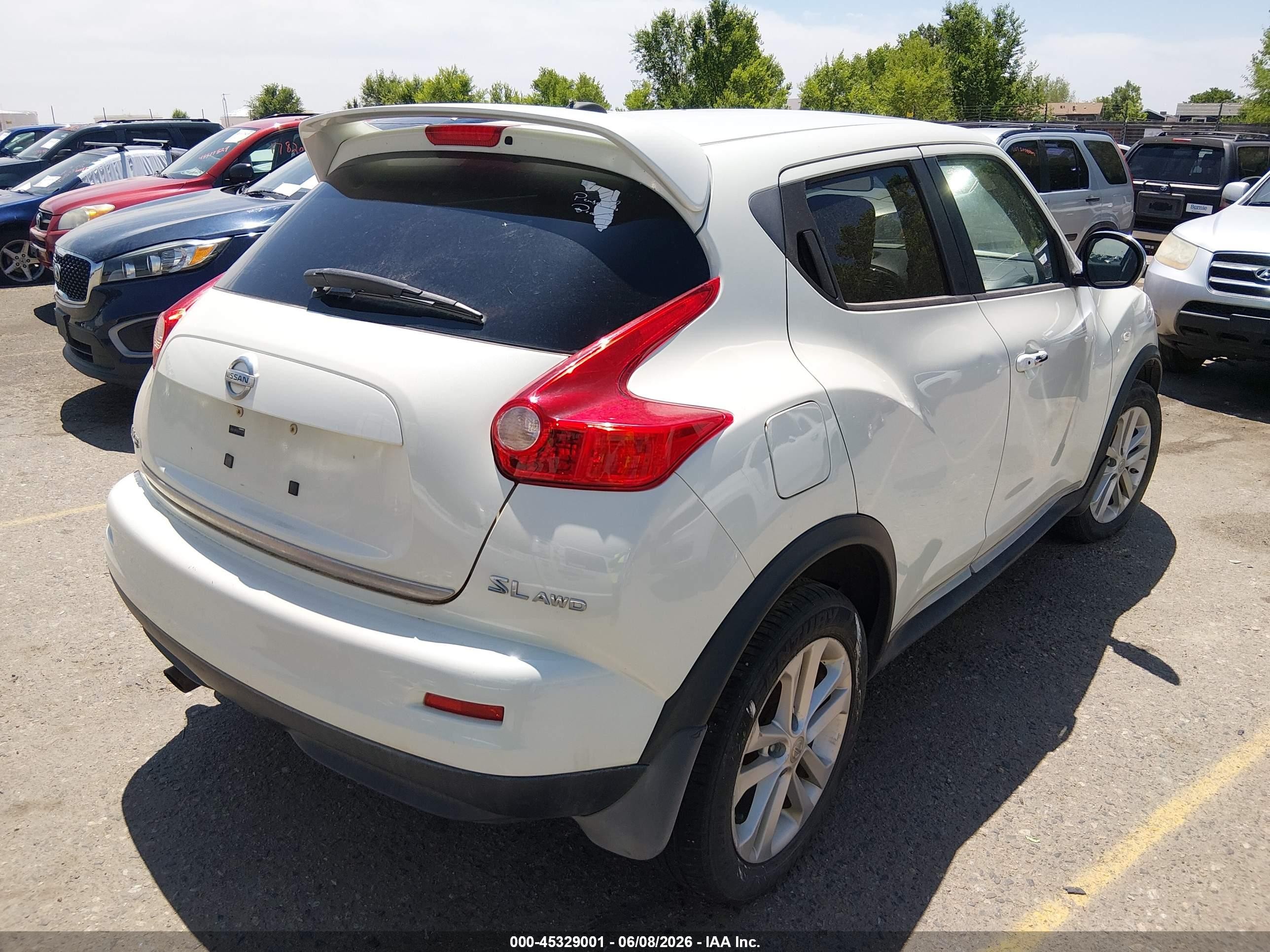 2011 Nissan Juke Sl Белый vin: JN8AF5MV9BT015124