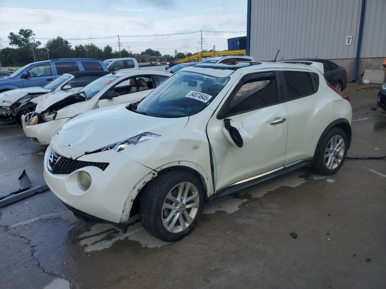 2011 Nissan Juke S Белый vin: JN8AF5MV9BT021876