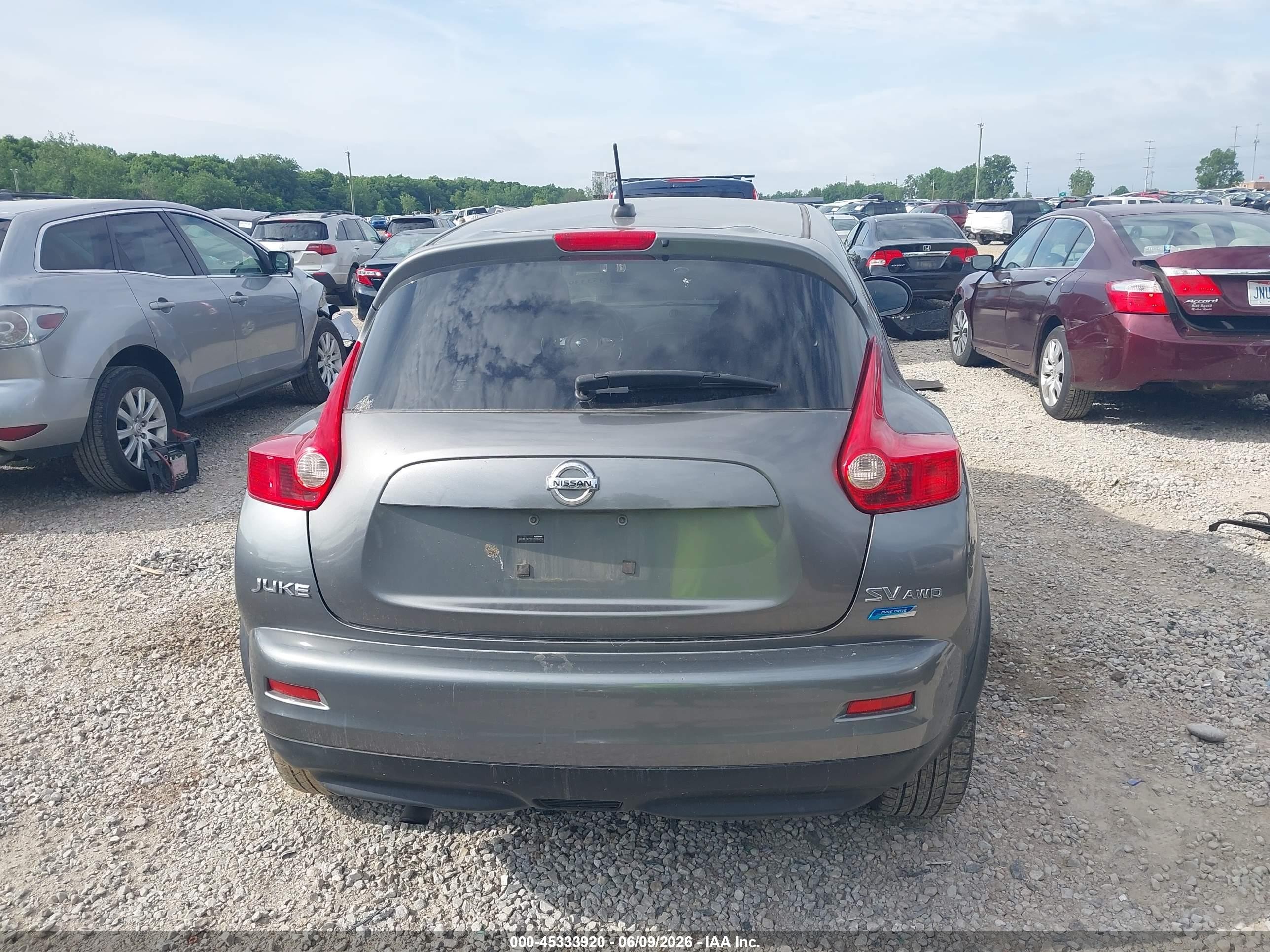 2012 Nissan Juke Sv Black vin: JN8AF5MV9CT106850