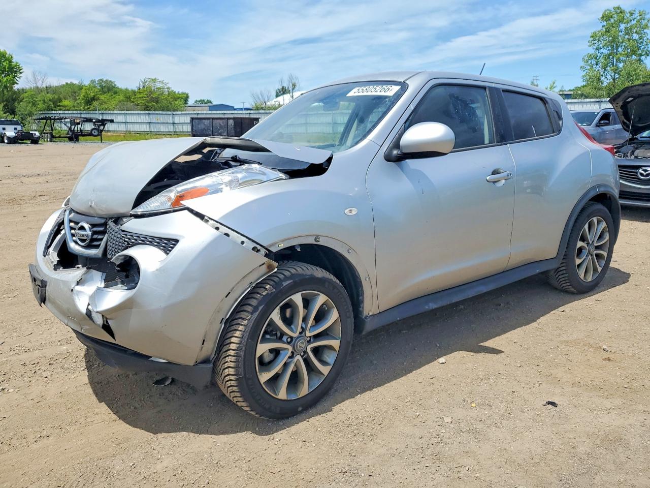 2012 Nissan Juke S Серебряный vin: JN8AF5MV9CT109926