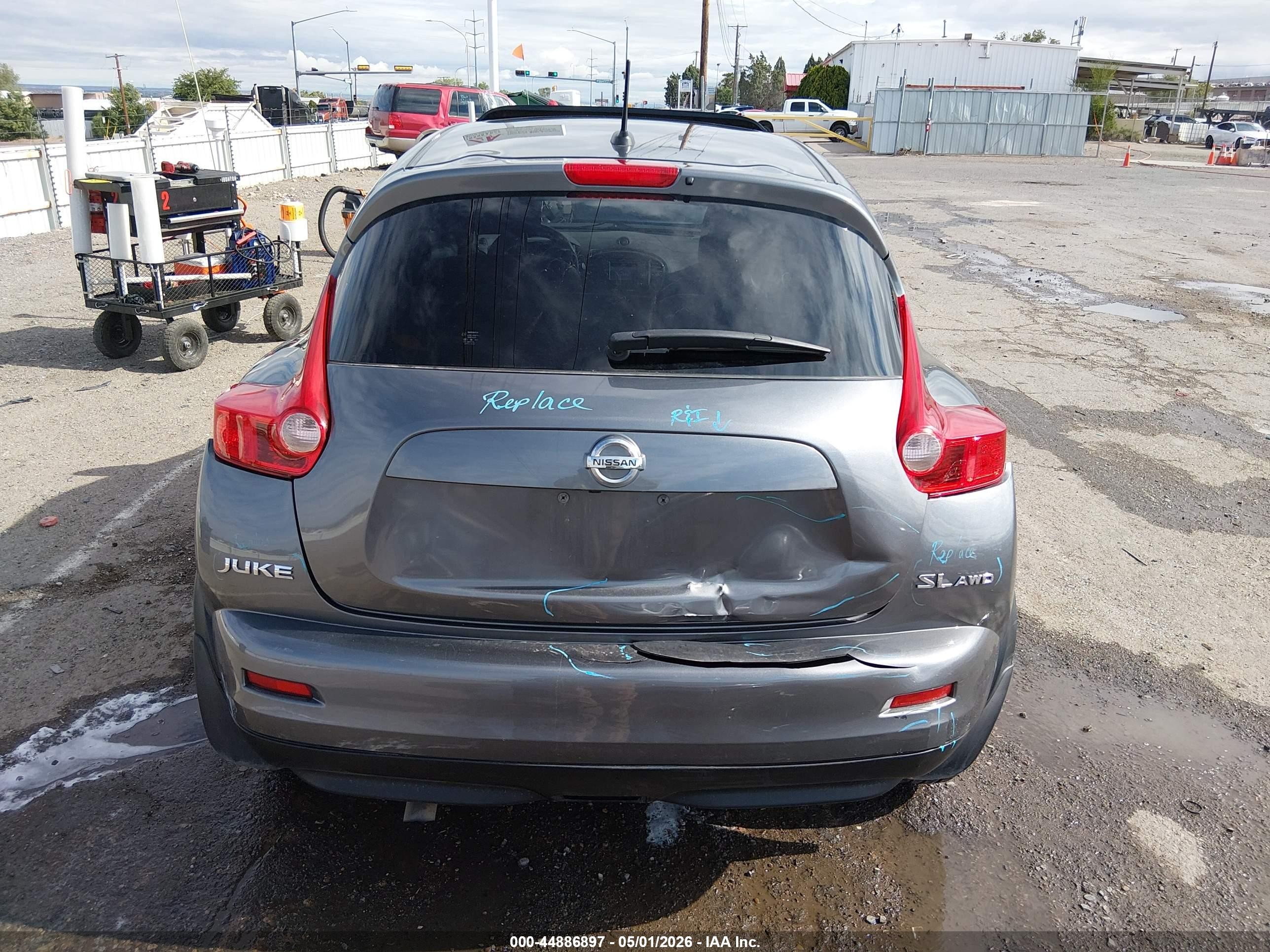 2013 Nissan Juke Sl Gray vin: JN8AF5MV9DT205718