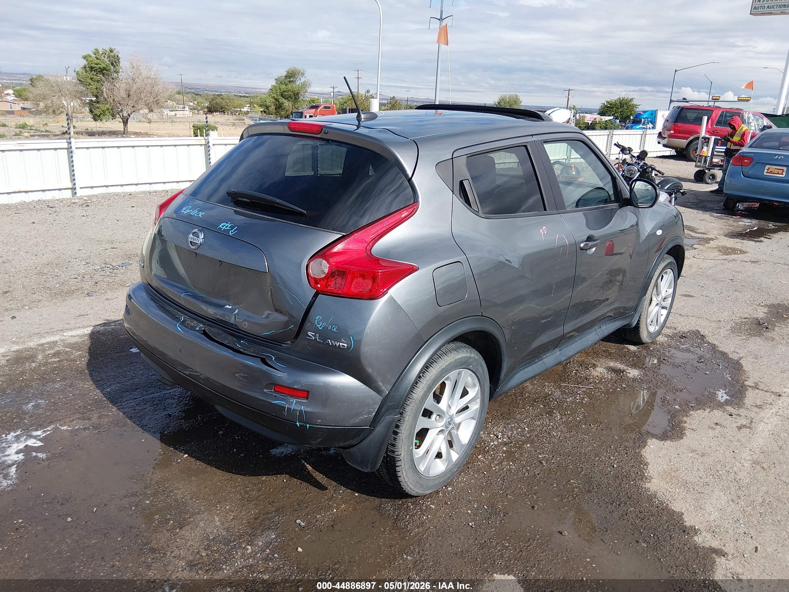 2013 Nissan Juke Sl Gray vin: JN8AF5MV9DT205718