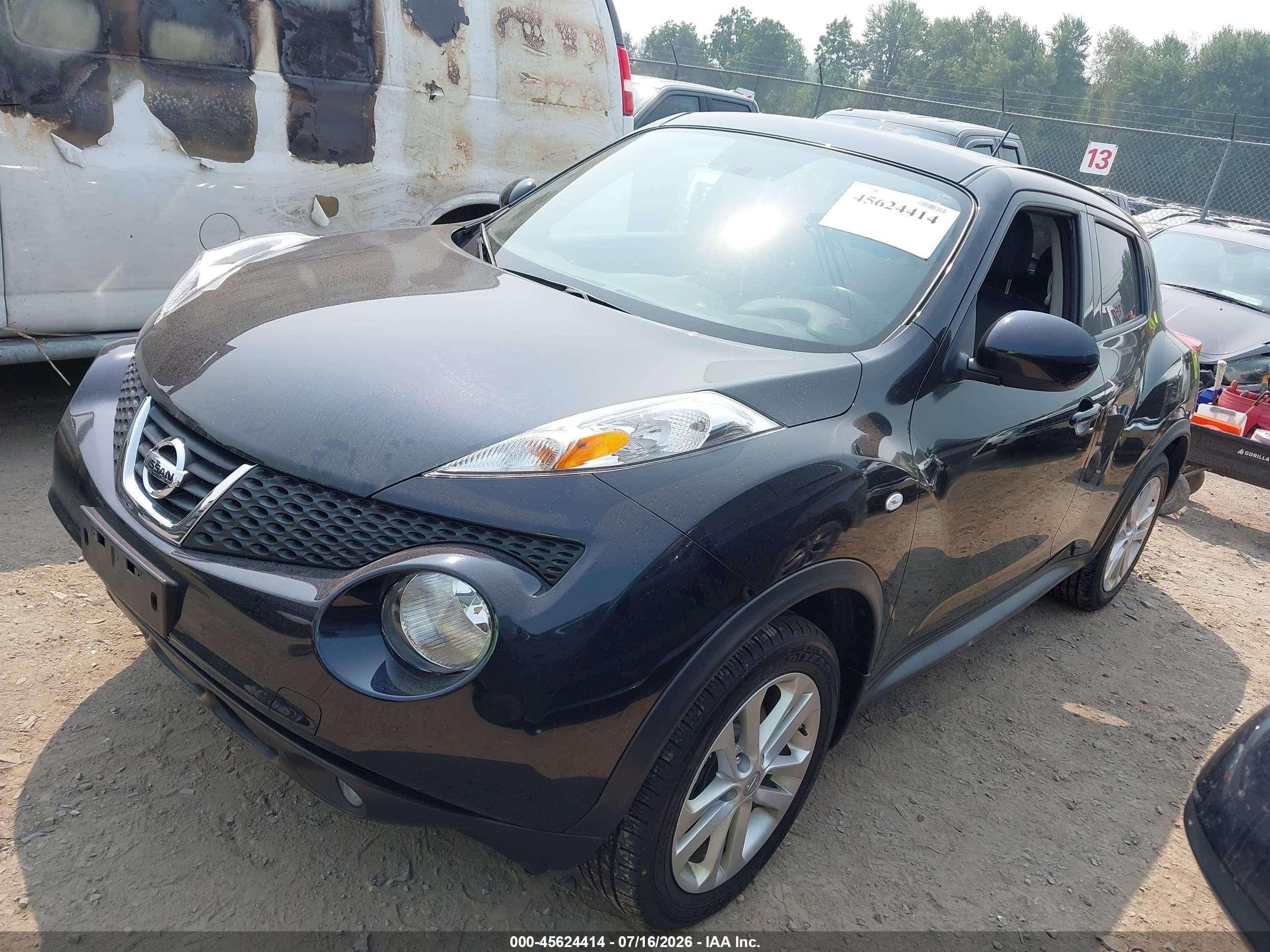 2014 Nissan Juke Sl Black vin: JN8AF5MV9ET356107