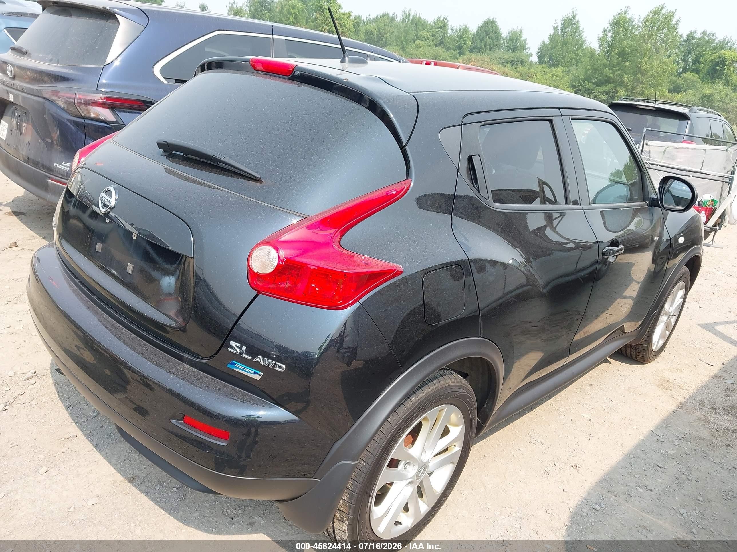 2014 Nissan Juke Sl Black vin: JN8AF5MV9ET356107
