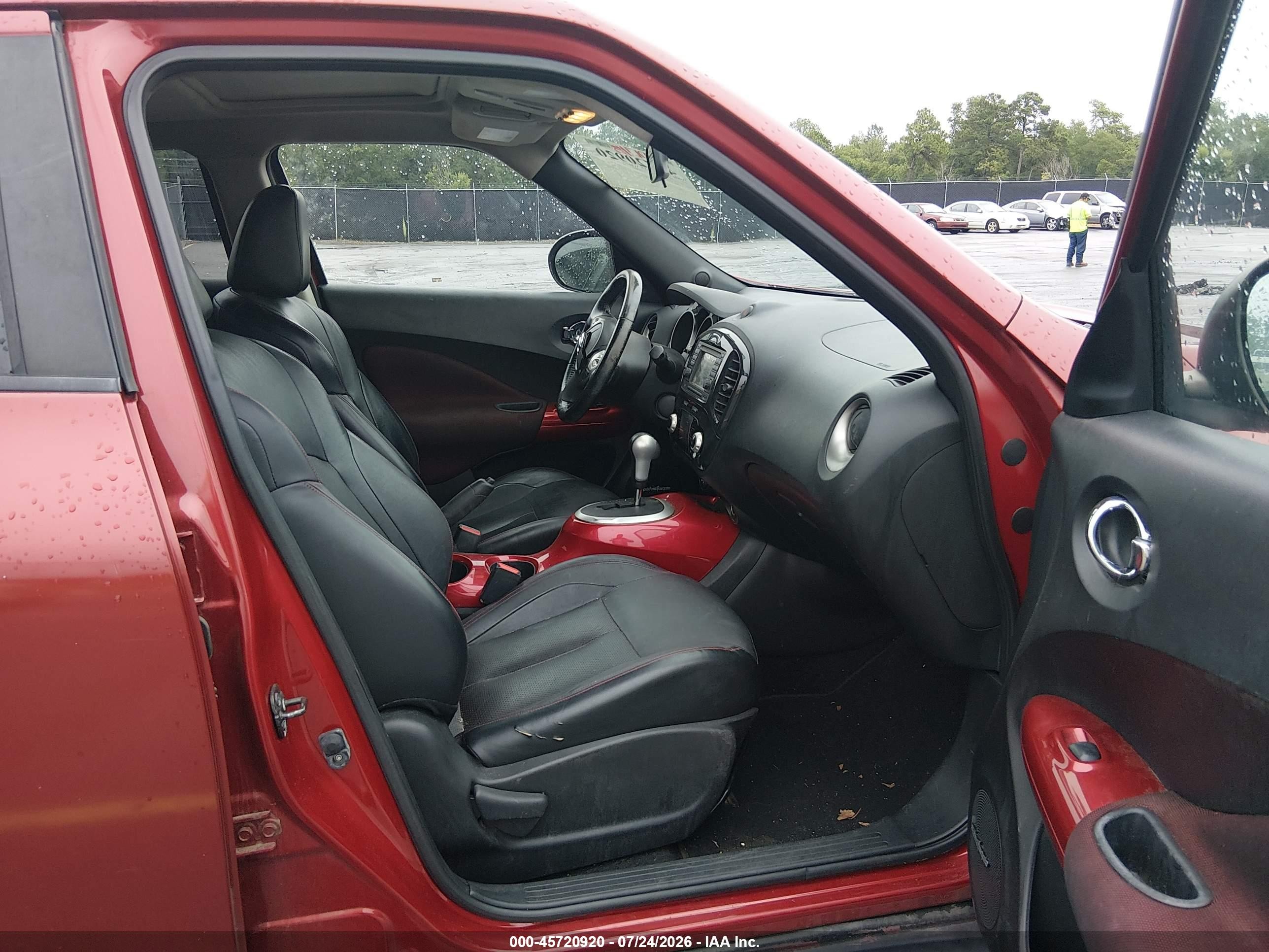 2014 Nissan Juke Sl Красный vin: JN8AF5MV9ET356432