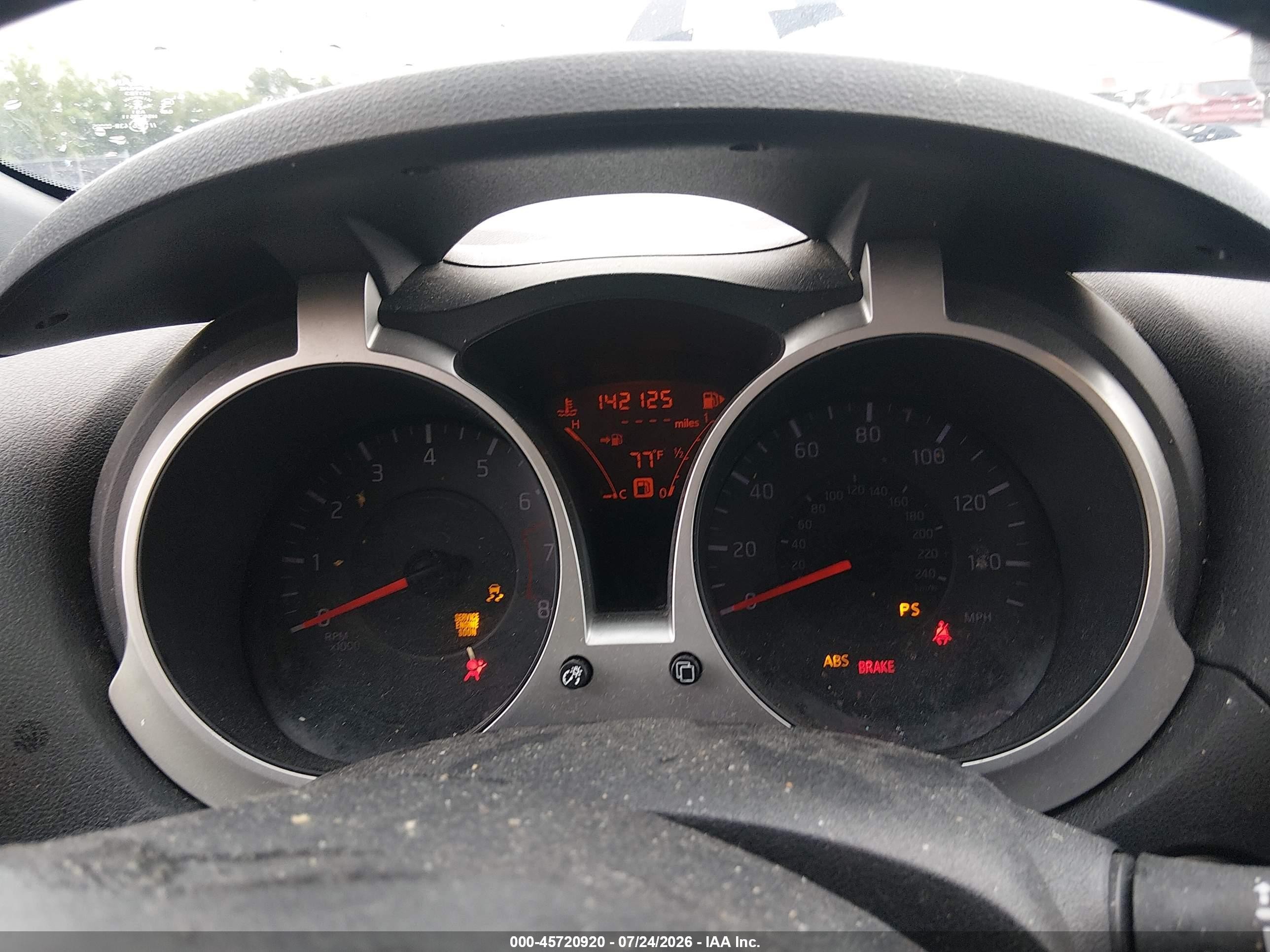 2014 Nissan Juke Sl Красный vin: JN8AF5MV9ET356432