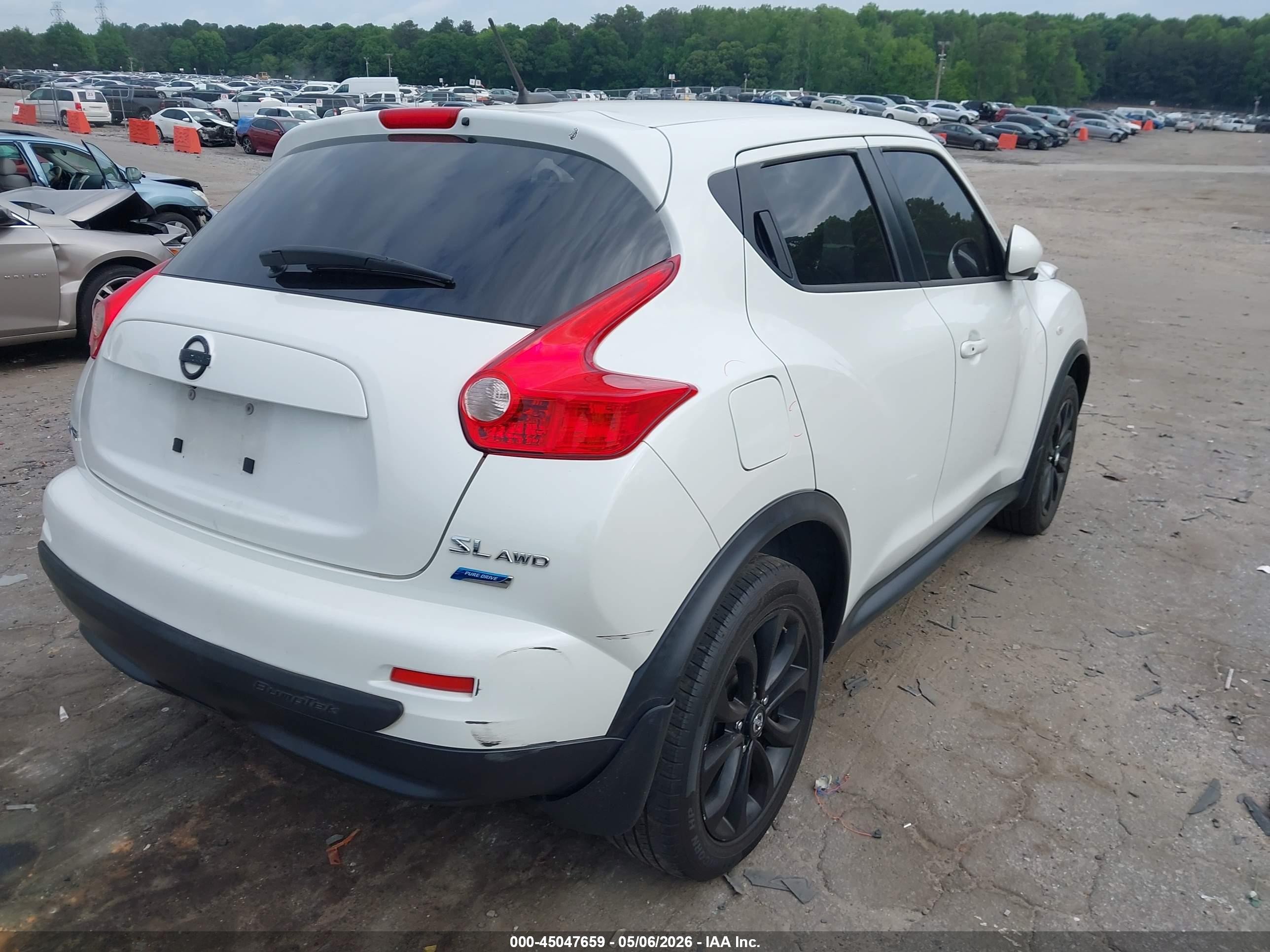 2014 Nissan Juke Sl White vin: JN8AF5MV9ET358133