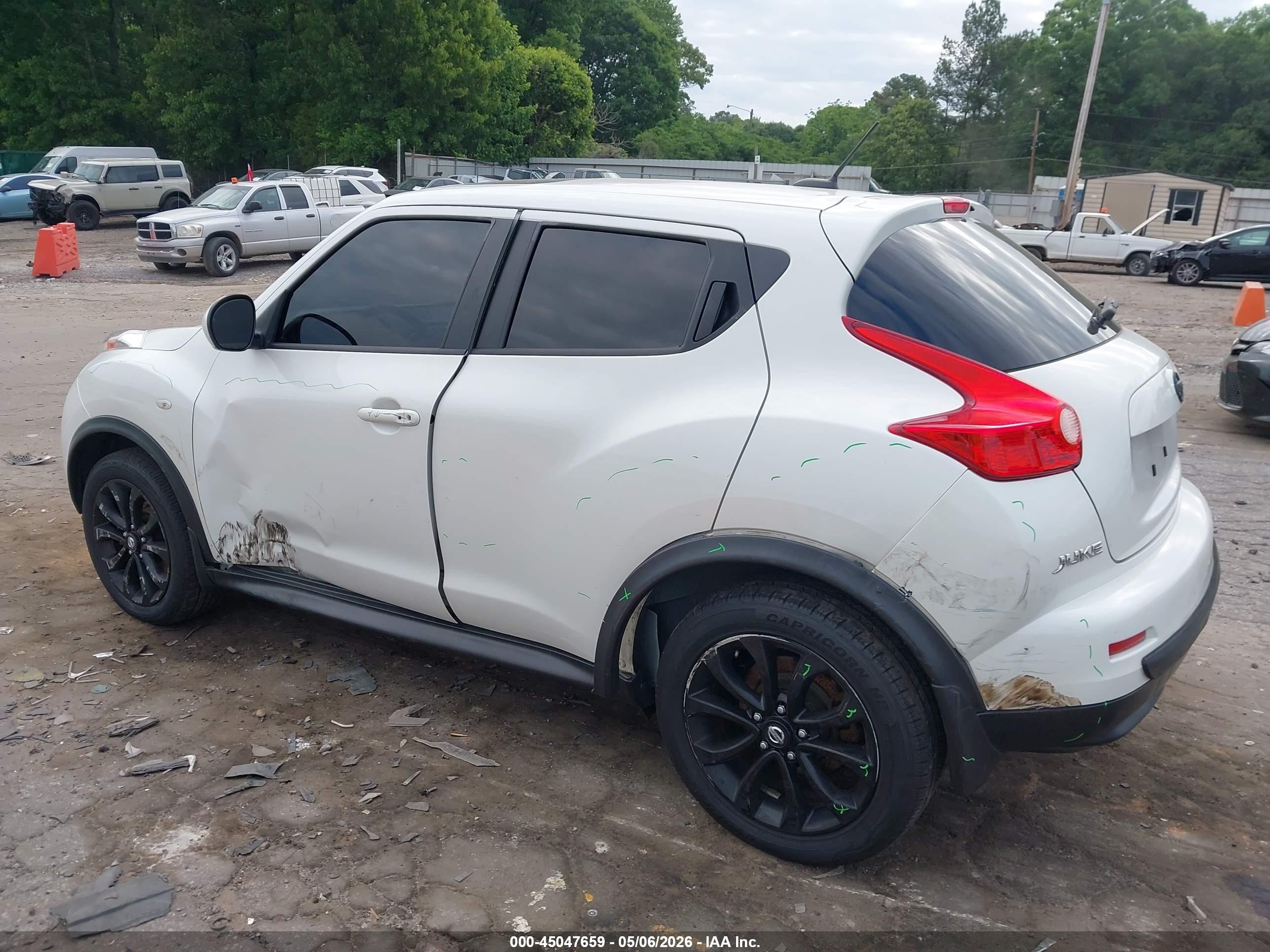 2014 Nissan Juke Sl White vin: JN8AF5MV9ET358133