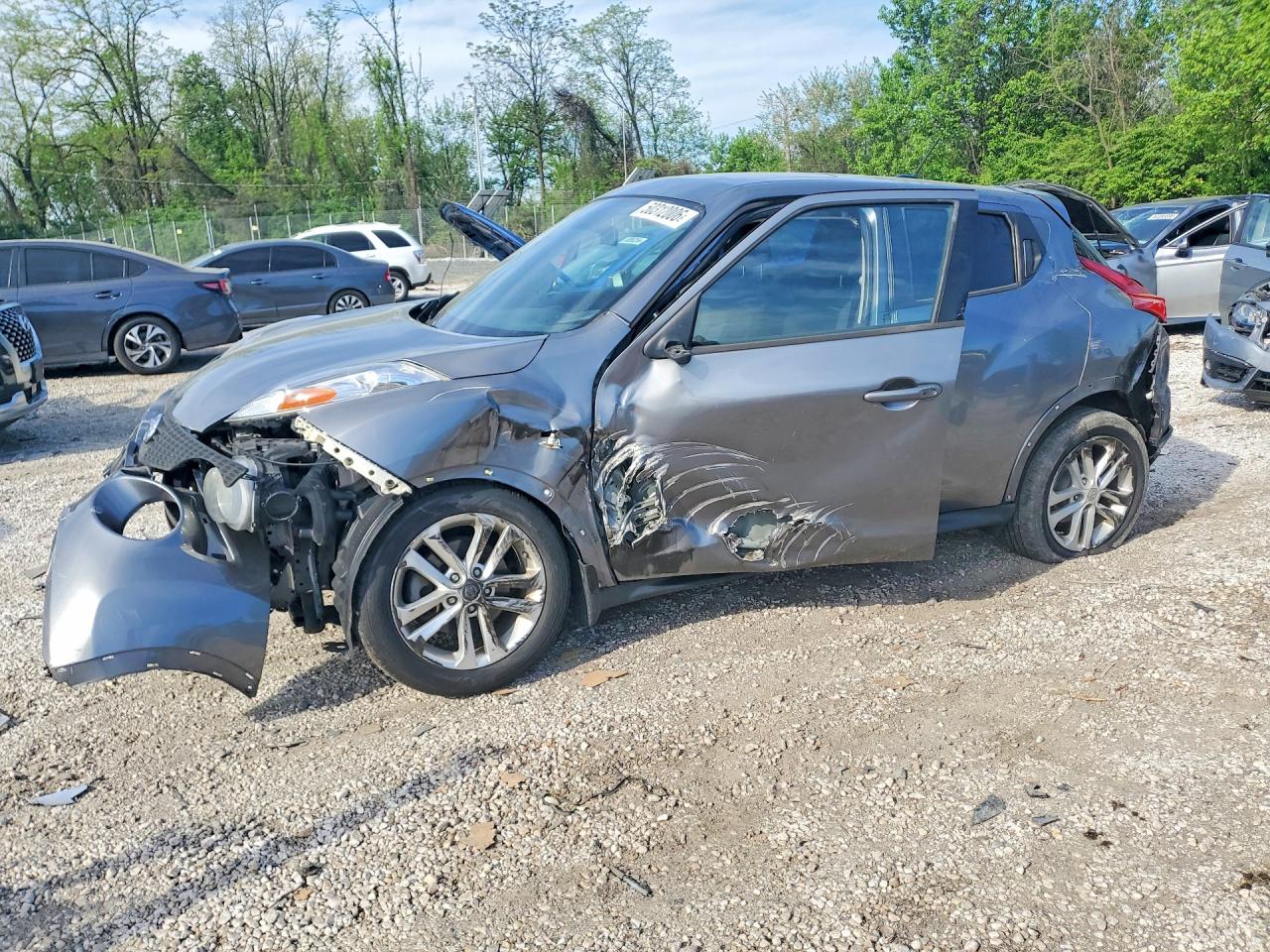 2014 Nissan Juke Sv Gray vin: JN8AF5MV9ET358844