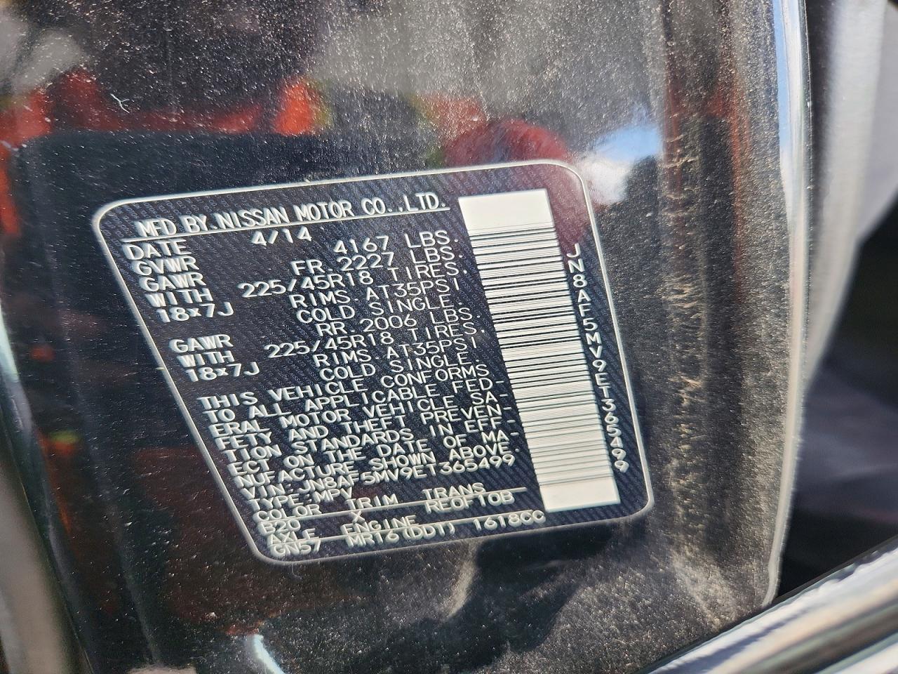 2014 Nissan Juke Nismo Black vin: JN8AF5MV9ET365499