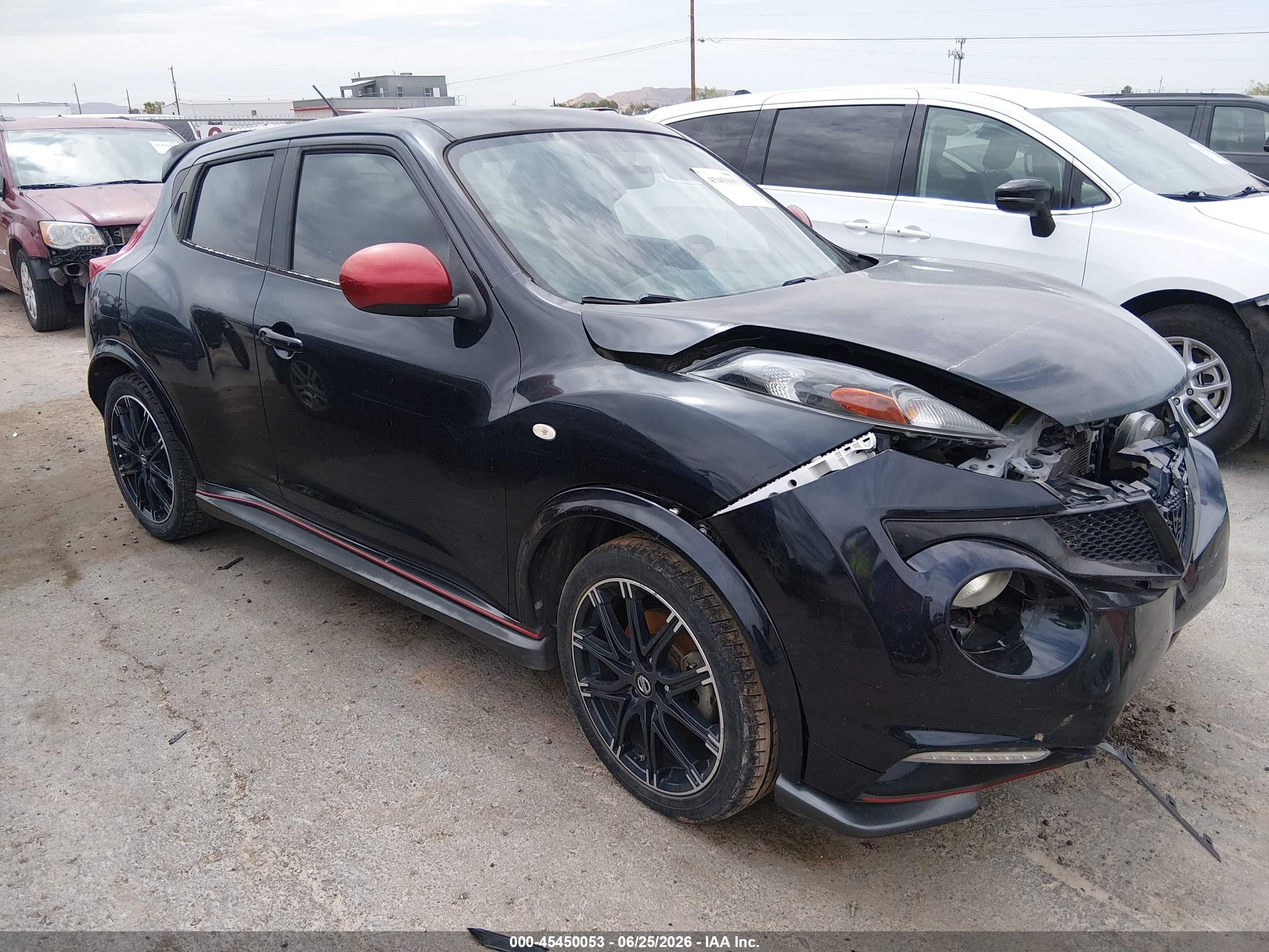 2014 Nissan Juke Nismo Черный vin: JN8AF5MV9ET366491