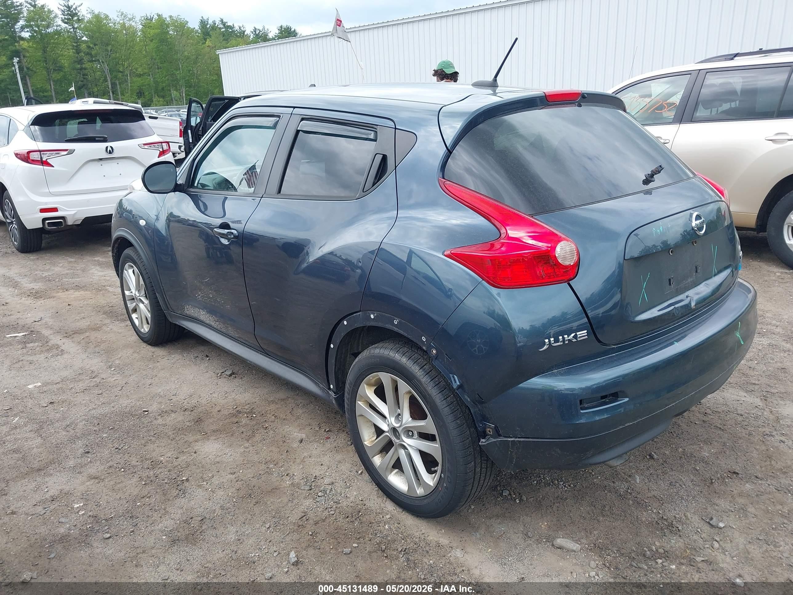 2014 Nissan Juke Sv Blue vin: JN8AF5MV9ET484945