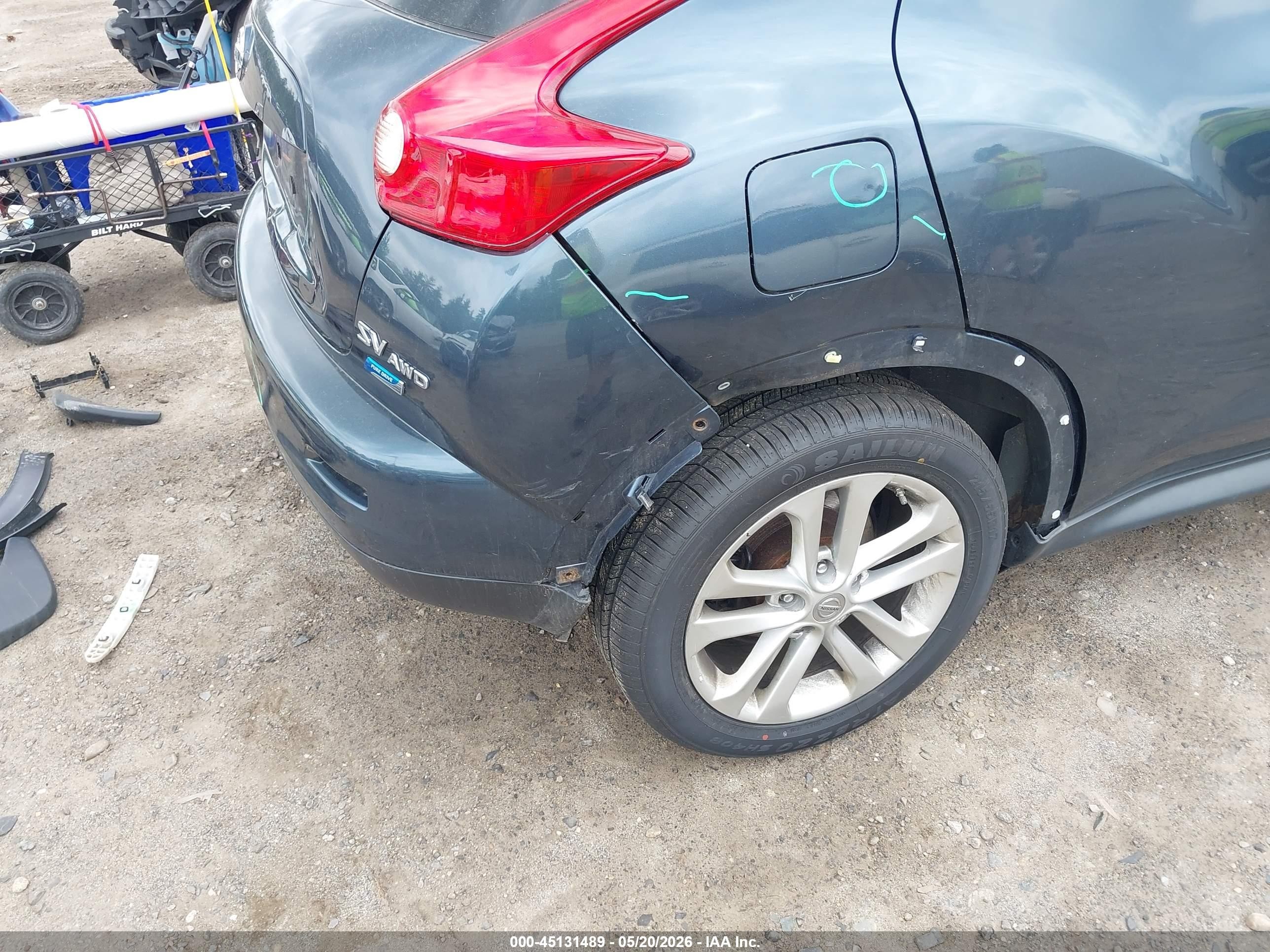 2014 Nissan Juke Sv Blue vin: JN8AF5MV9ET484945
