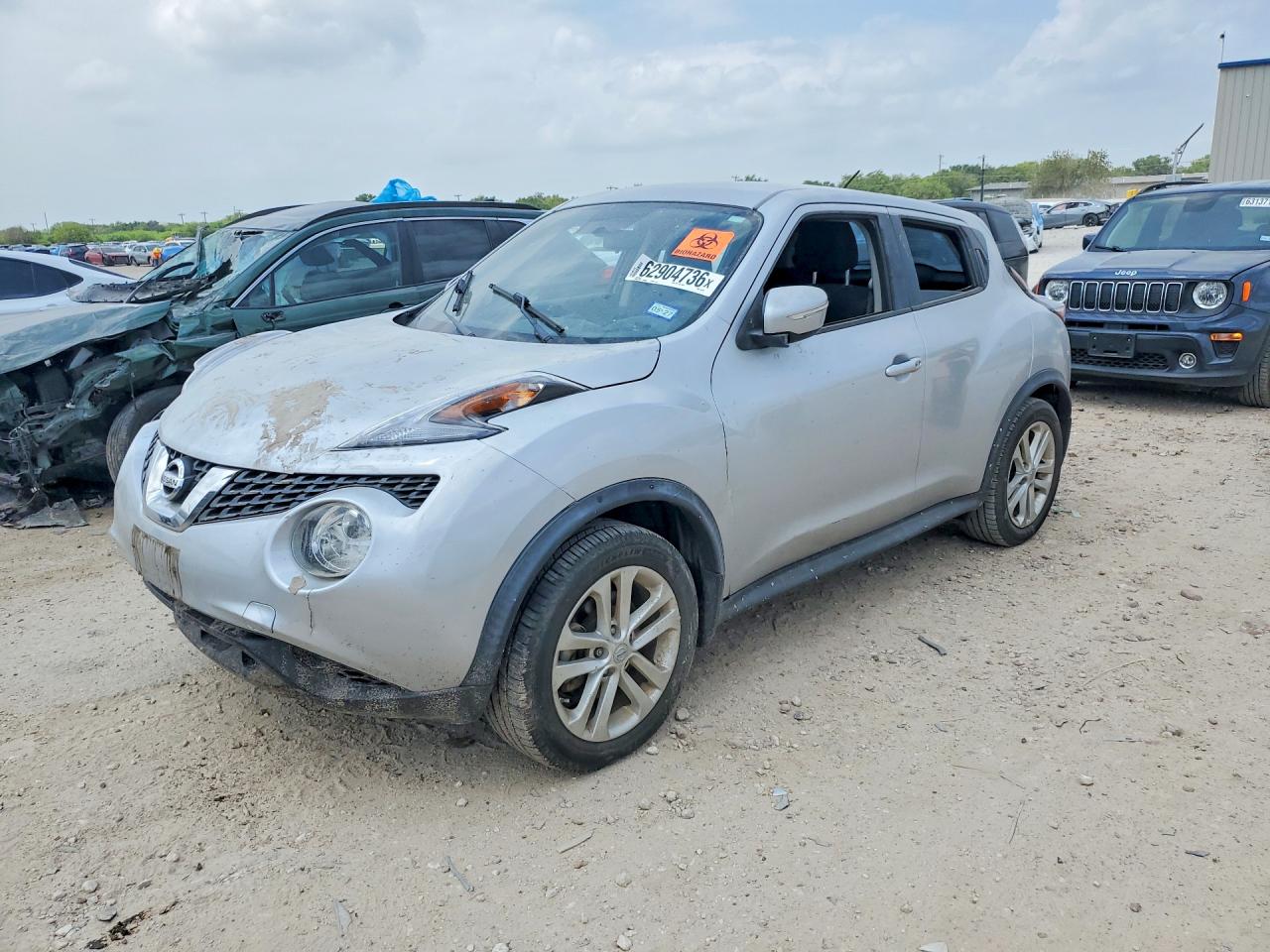 2015 Nissan Juke S Silver vin: JN8AF5MV9FT551707