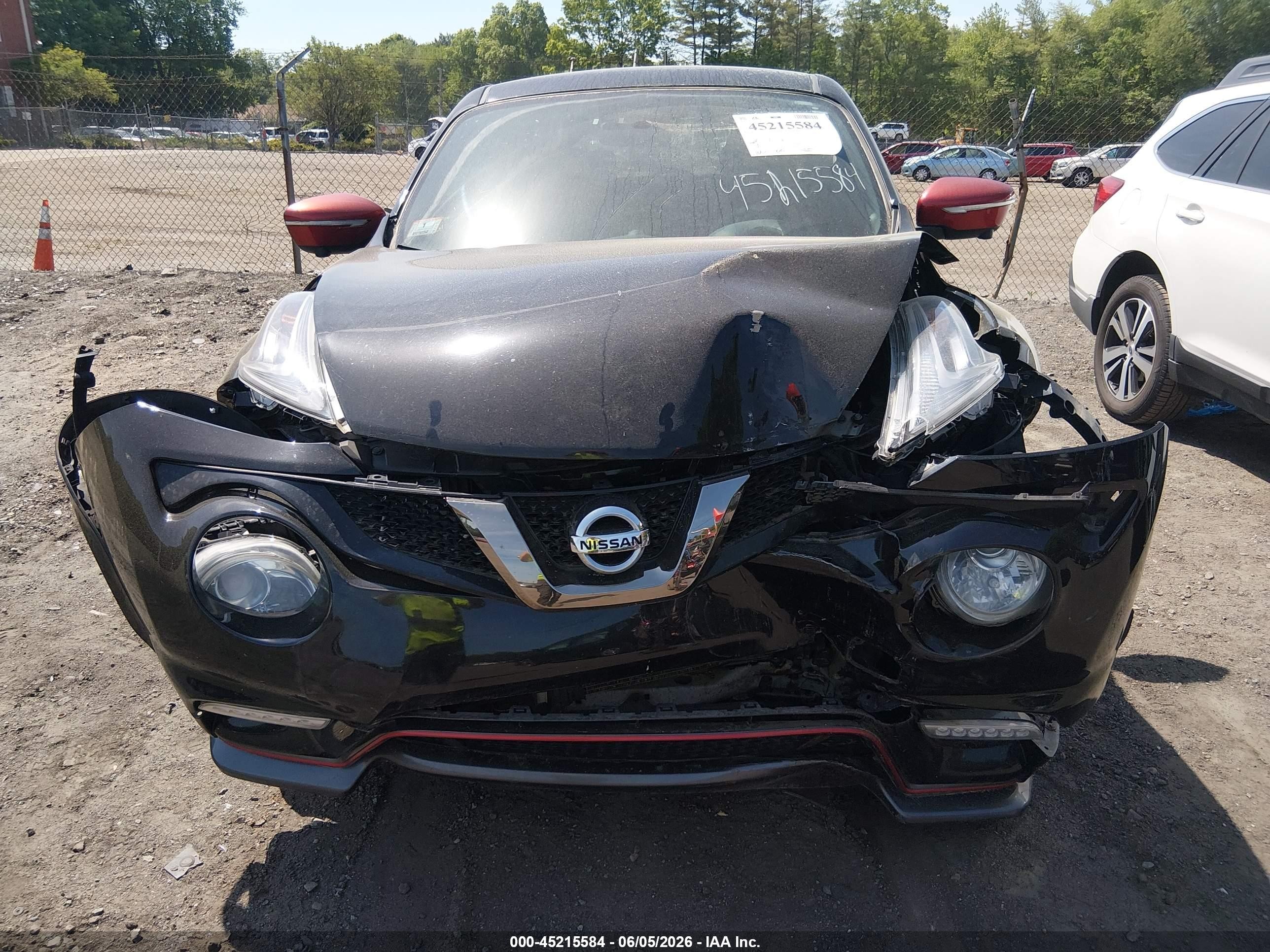 2015 Nissan Juke Nismo/s/sl/sv Black vin: JN8AF5MV9FT563744