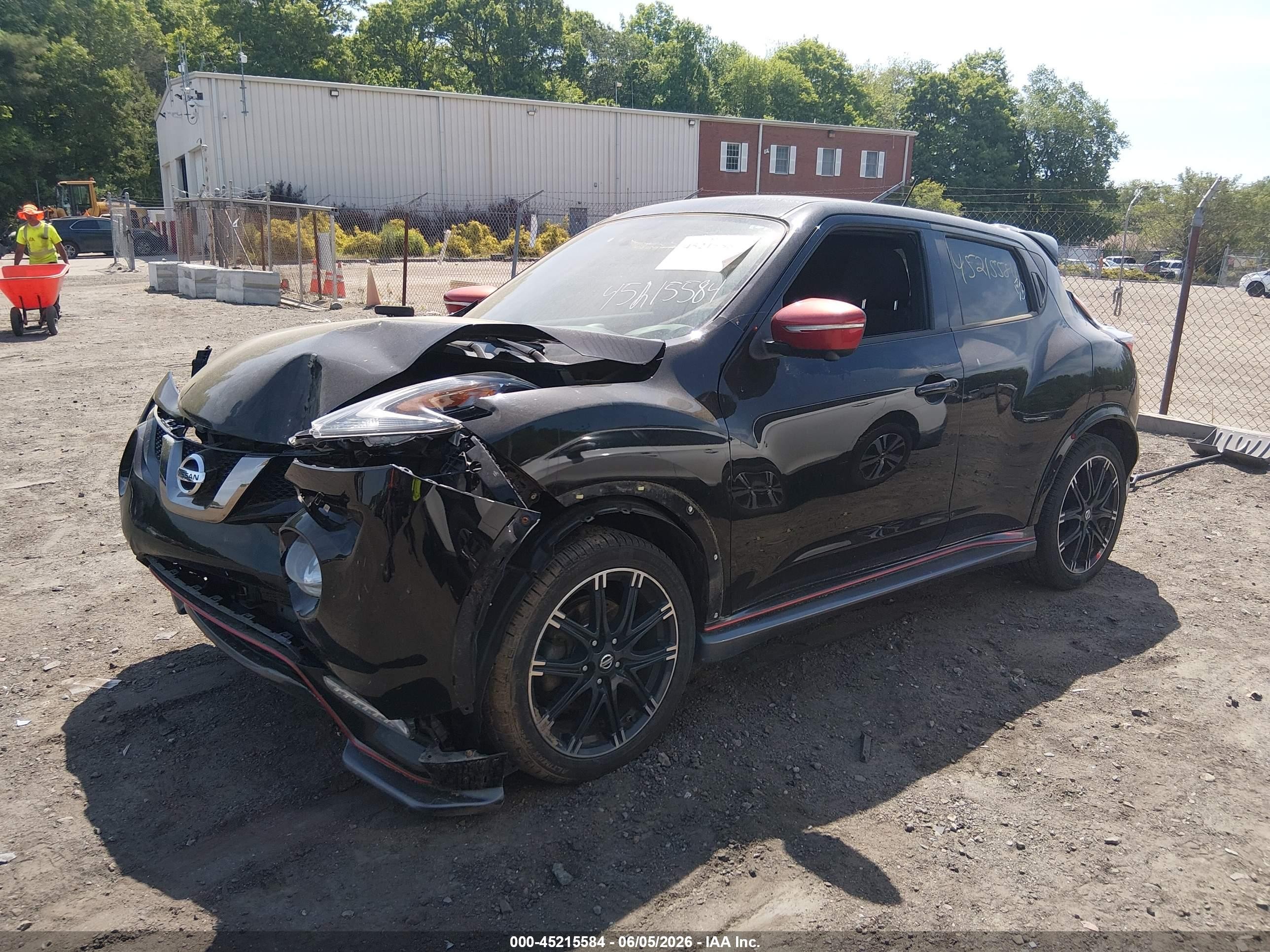2015 Nissan Juke Nismo/s/sl/sv Black vin: JN8AF5MV9FT563744