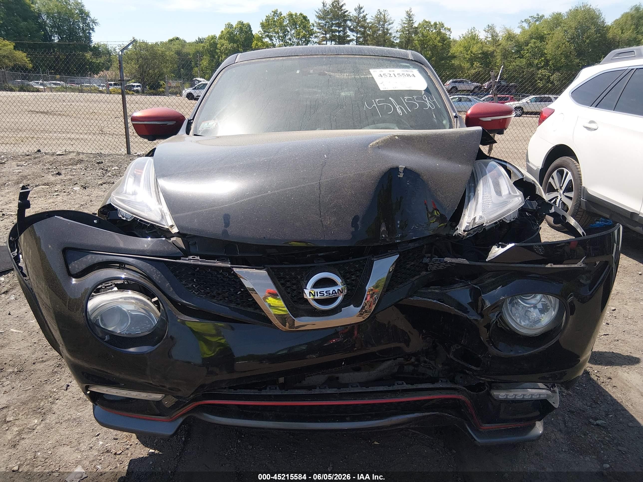 2015 Nissan Juke Nismo/s/sl/sv Black vin: JN8AF5MV9FT563744