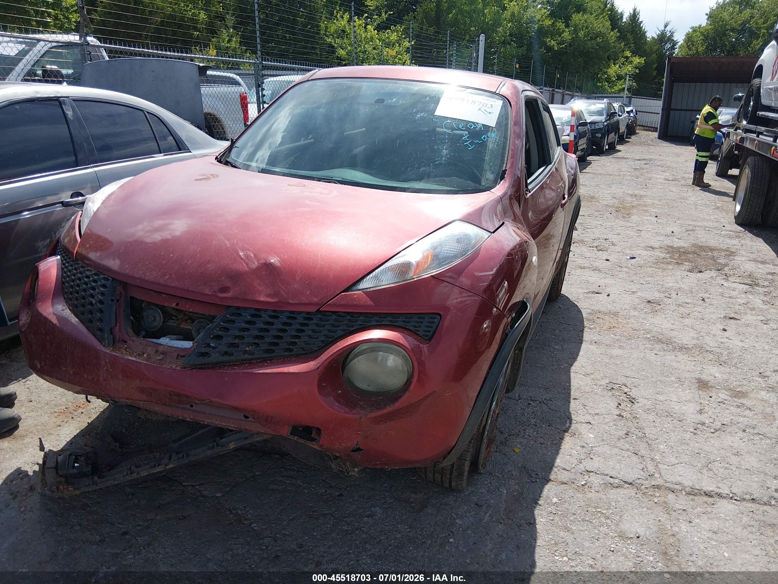 2011 Nissan Juke Sl Красный vin: JN8AF5MVXBT005072