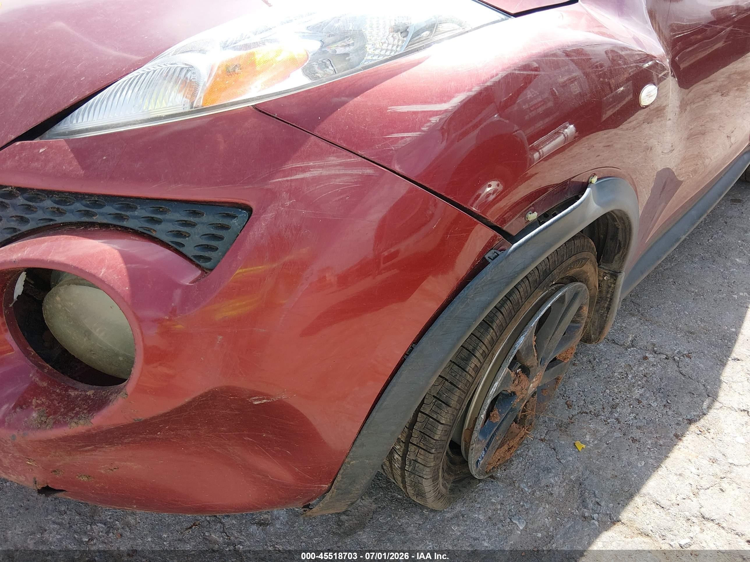 2011 Nissan Juke Sl Красный vin: JN8AF5MVXBT005072