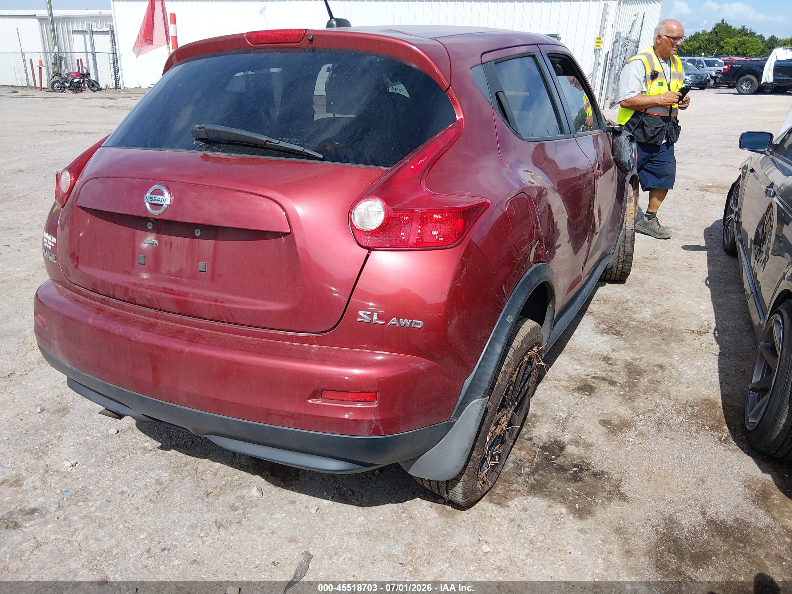 2011 Nissan Juke Sl Красный vin: JN8AF5MVXBT005072