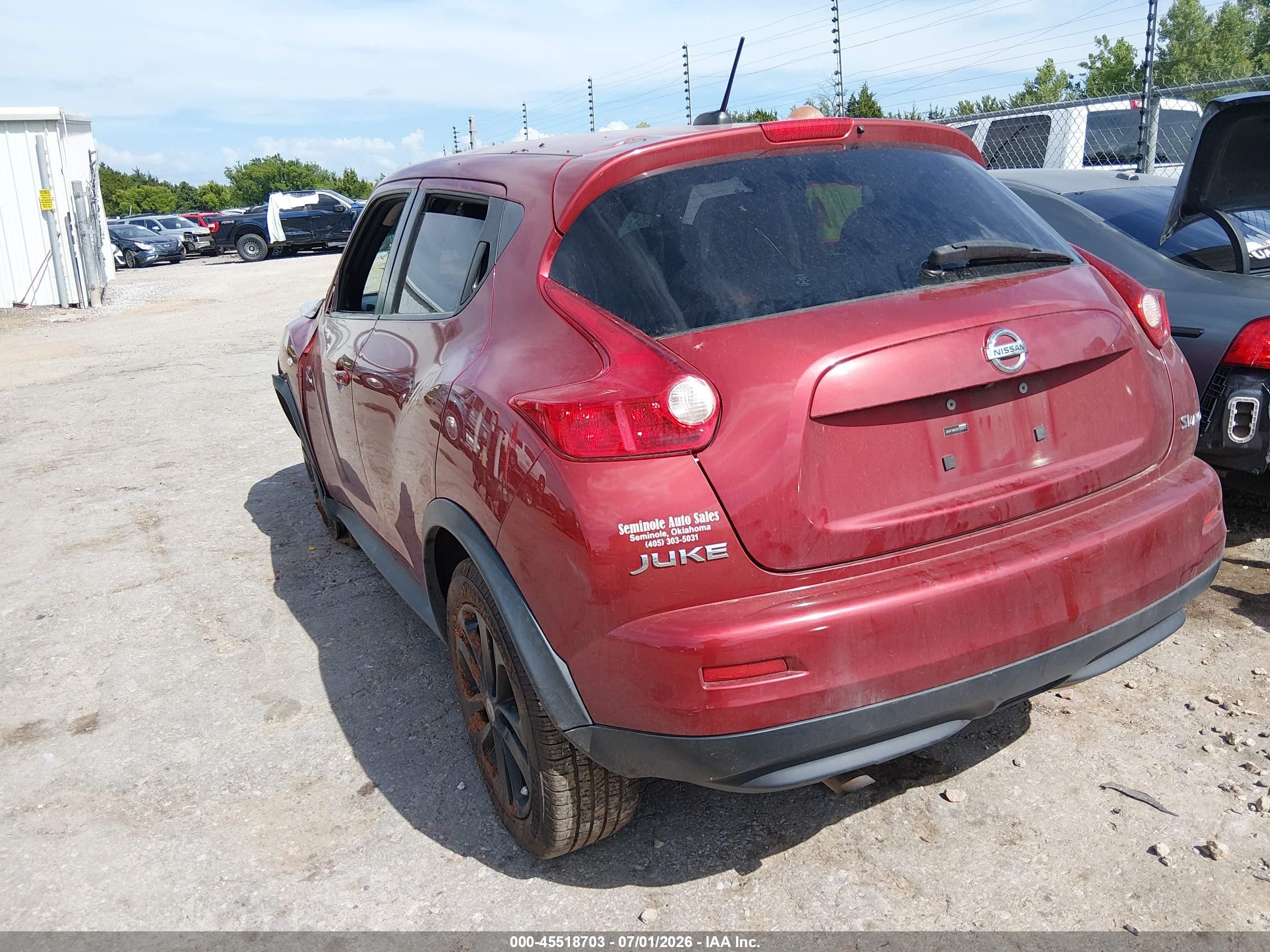 2011 Nissan Juke Sl Красный vin: JN8AF5MVXBT005072
