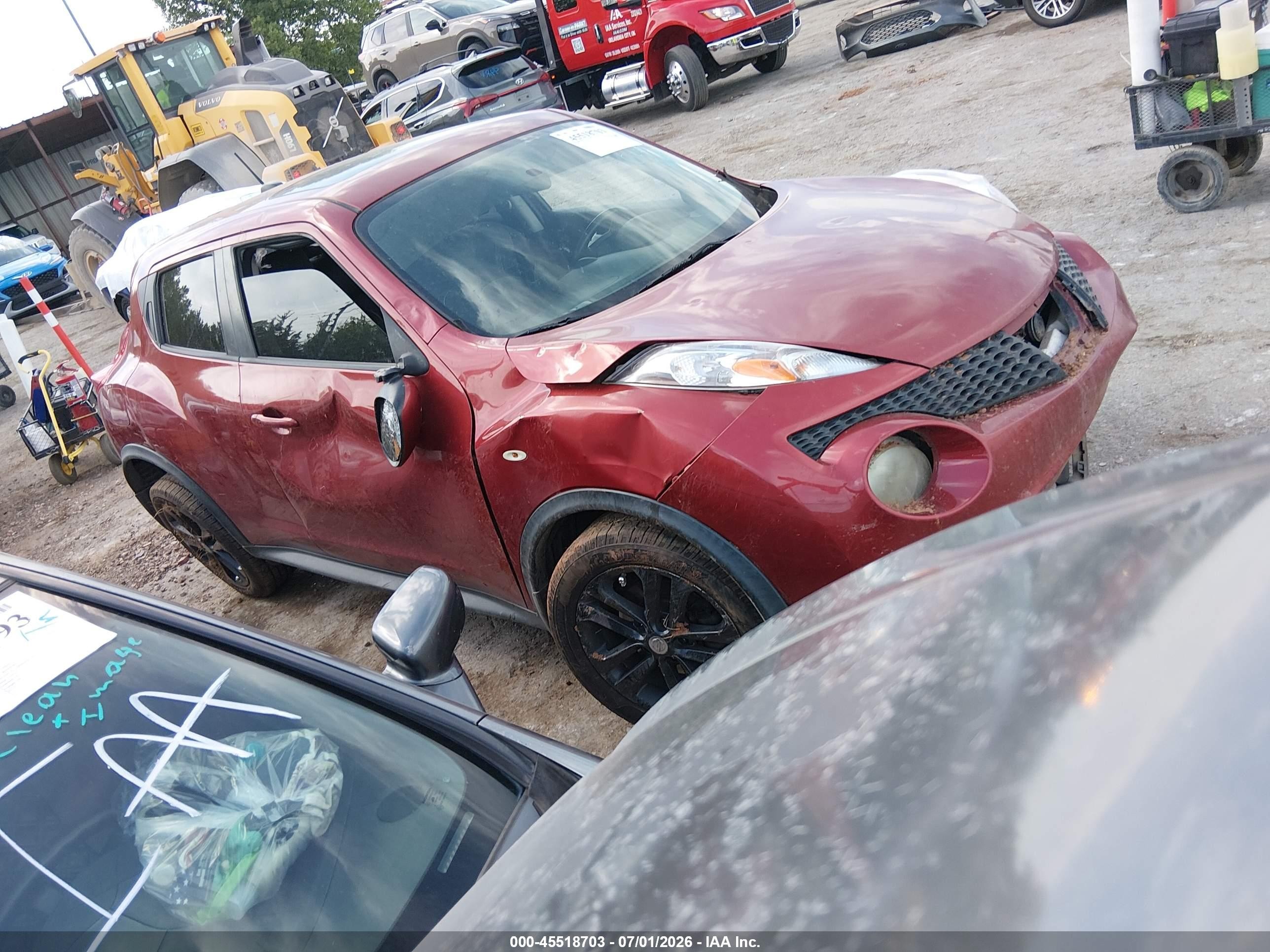 2011 Nissan Juke Sl Красный vin: JN8AF5MVXBT005072