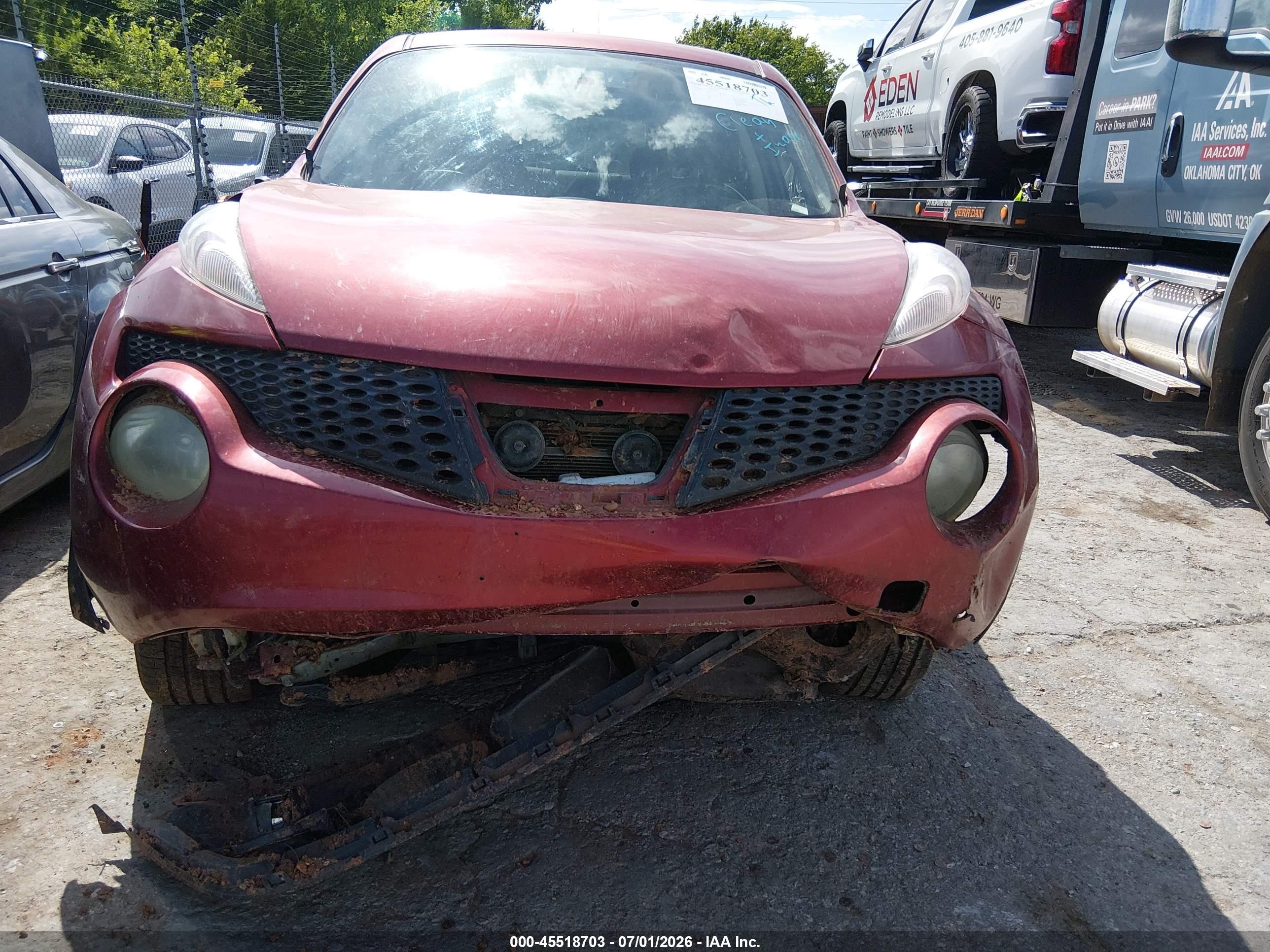 2011 Nissan Juke Sl Красный vin: JN8AF5MVXBT005072