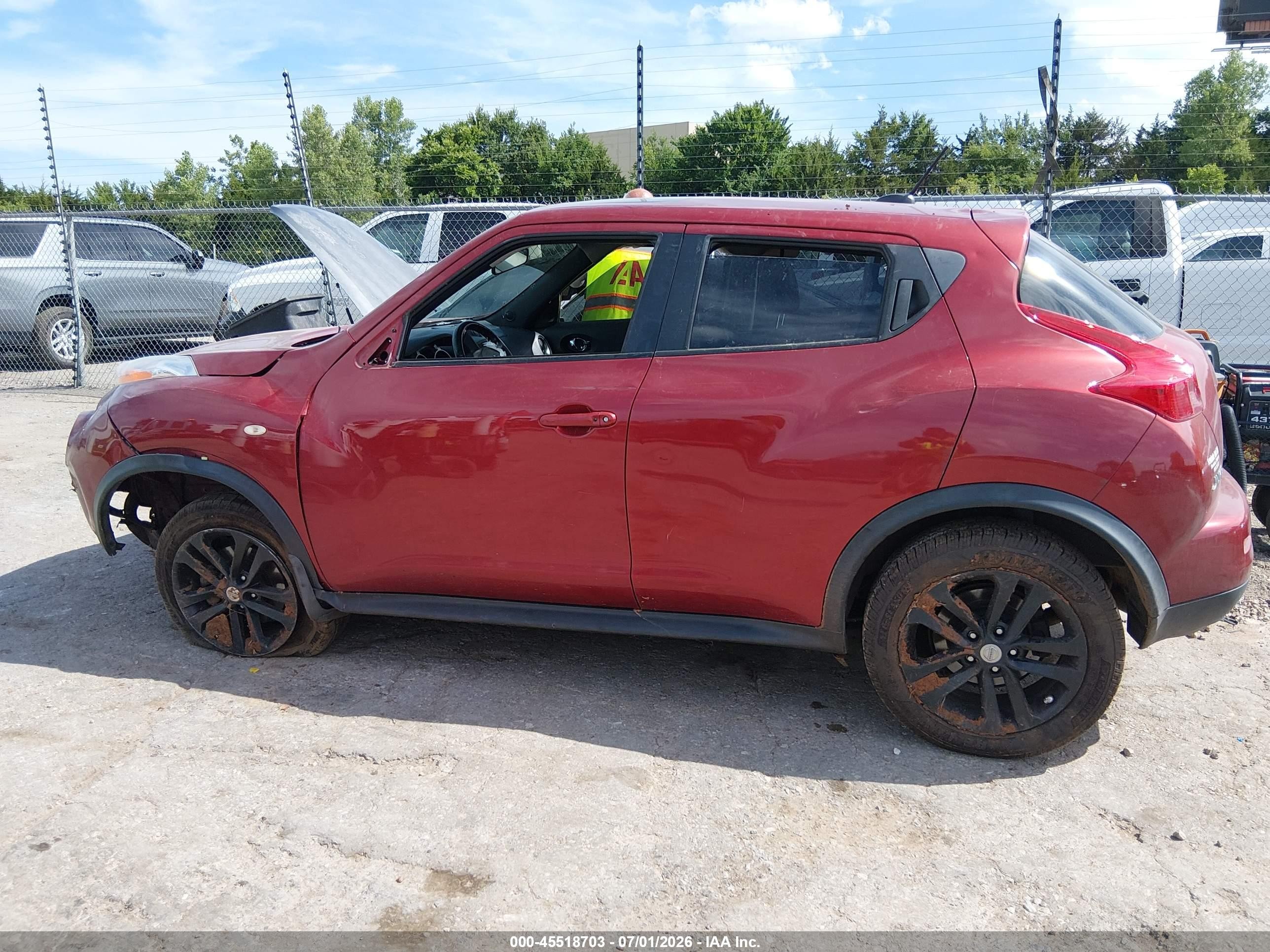 2011 Nissan Juke Sl Красный vin: JN8AF5MVXBT005072