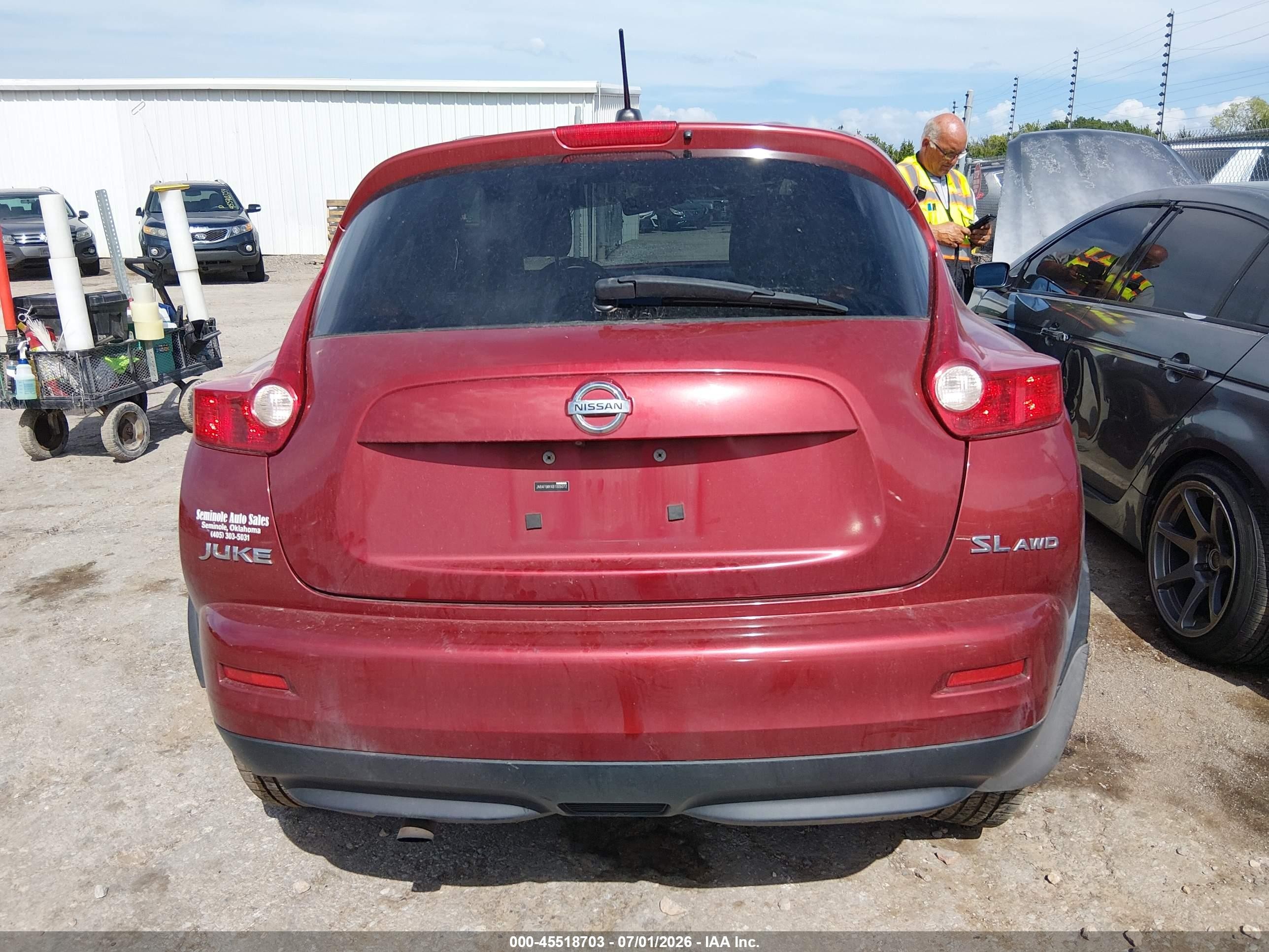 2011 Nissan Juke Sl Красный vin: JN8AF5MVXBT005072