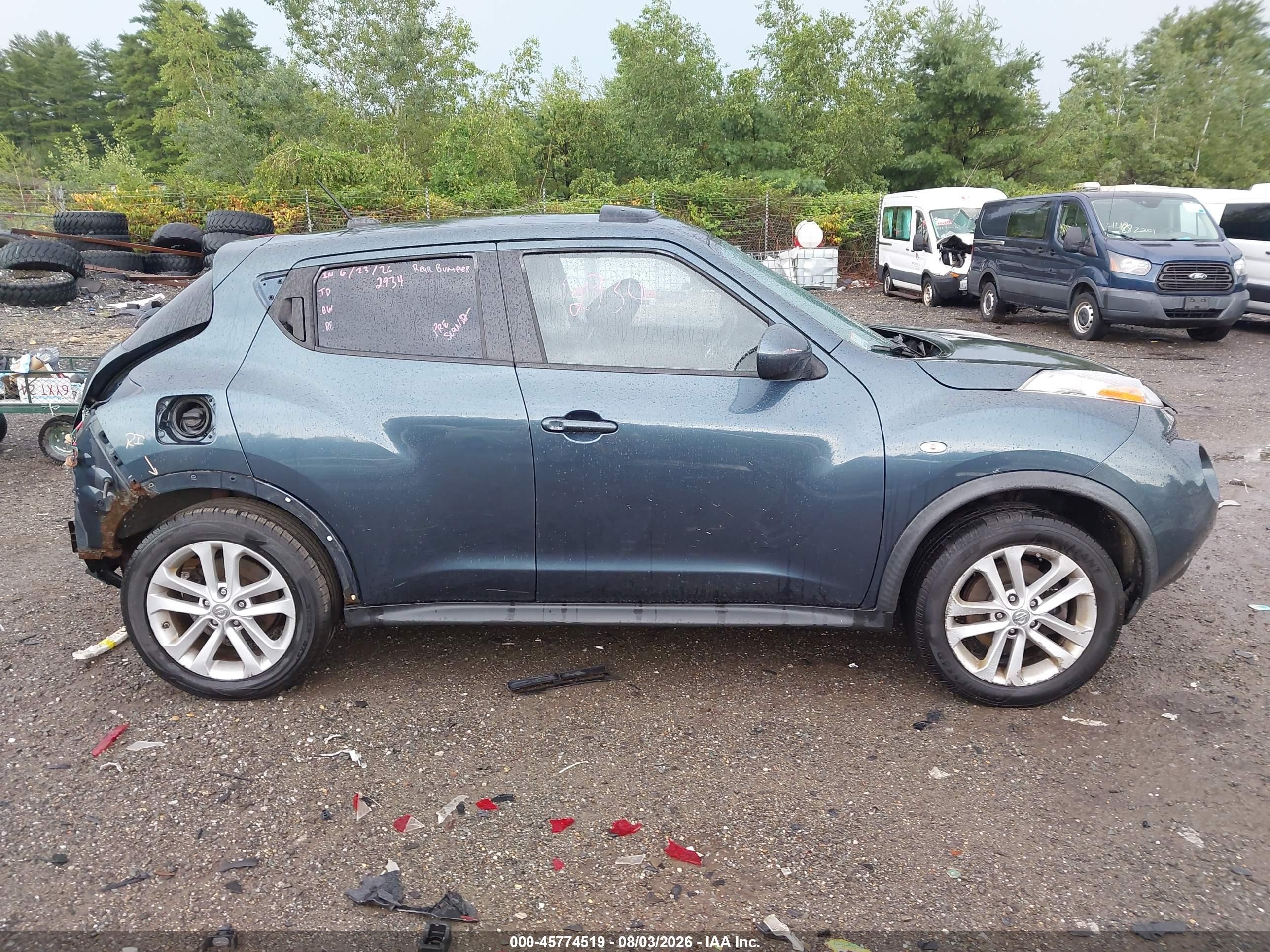 2011 Nissan Juke Sl Teal vin: JN8AF5MVXBT021501