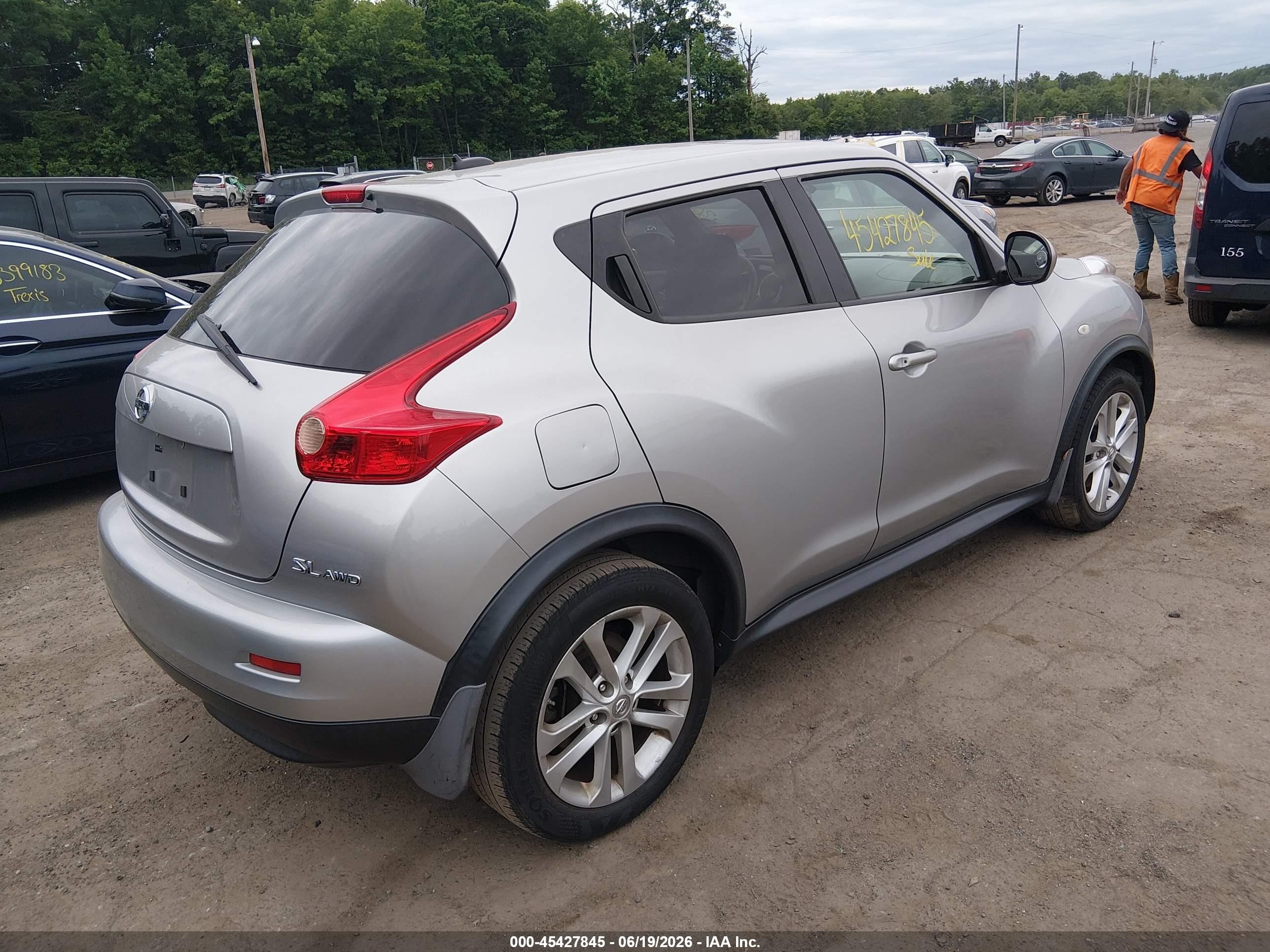 2011 Nissan Juke Sl Silver vin: JN8AF5MVXBT023667