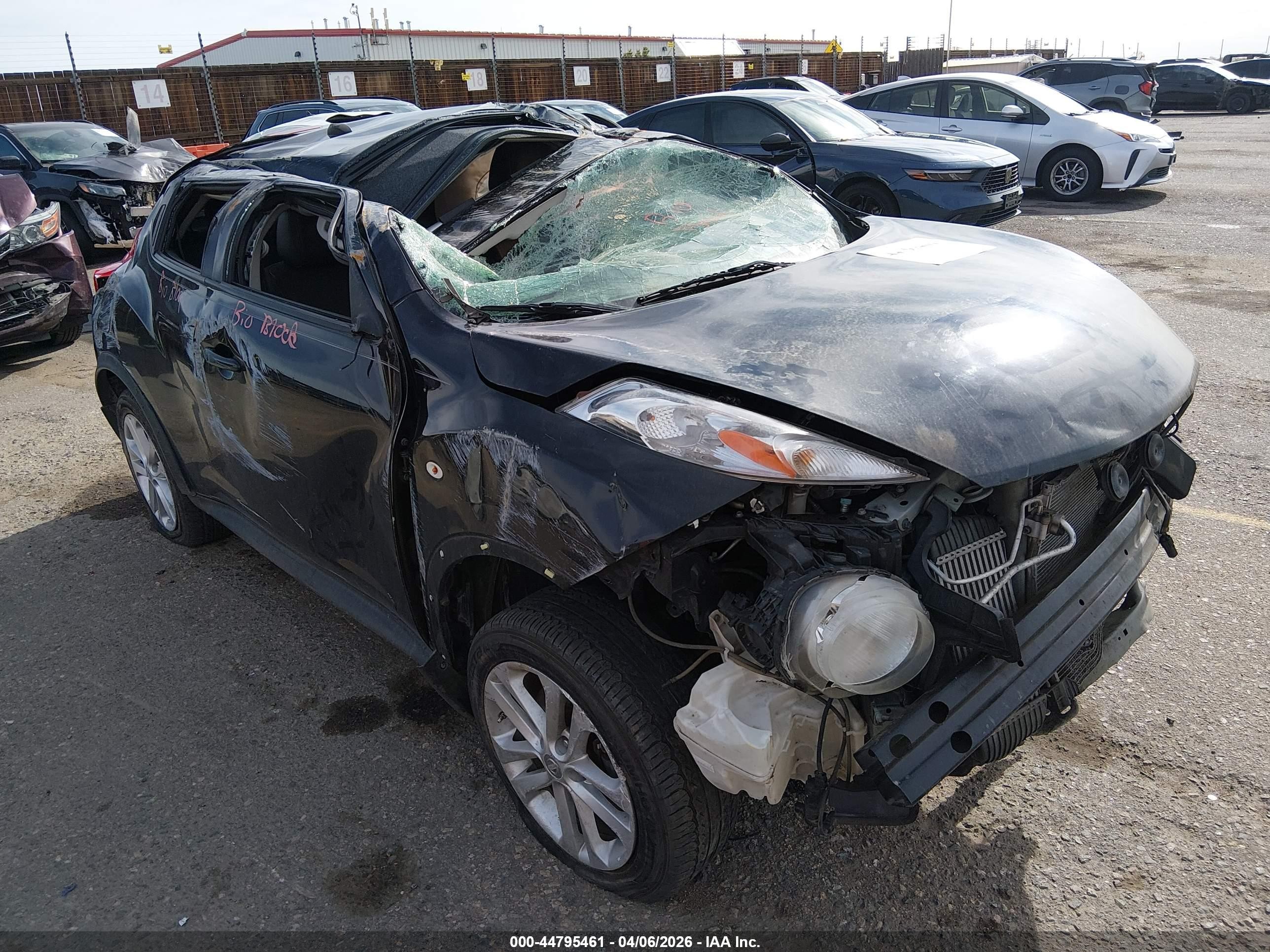 2012 Nissan Juke Sl Черный vin: JN8AF5MVXCT111765