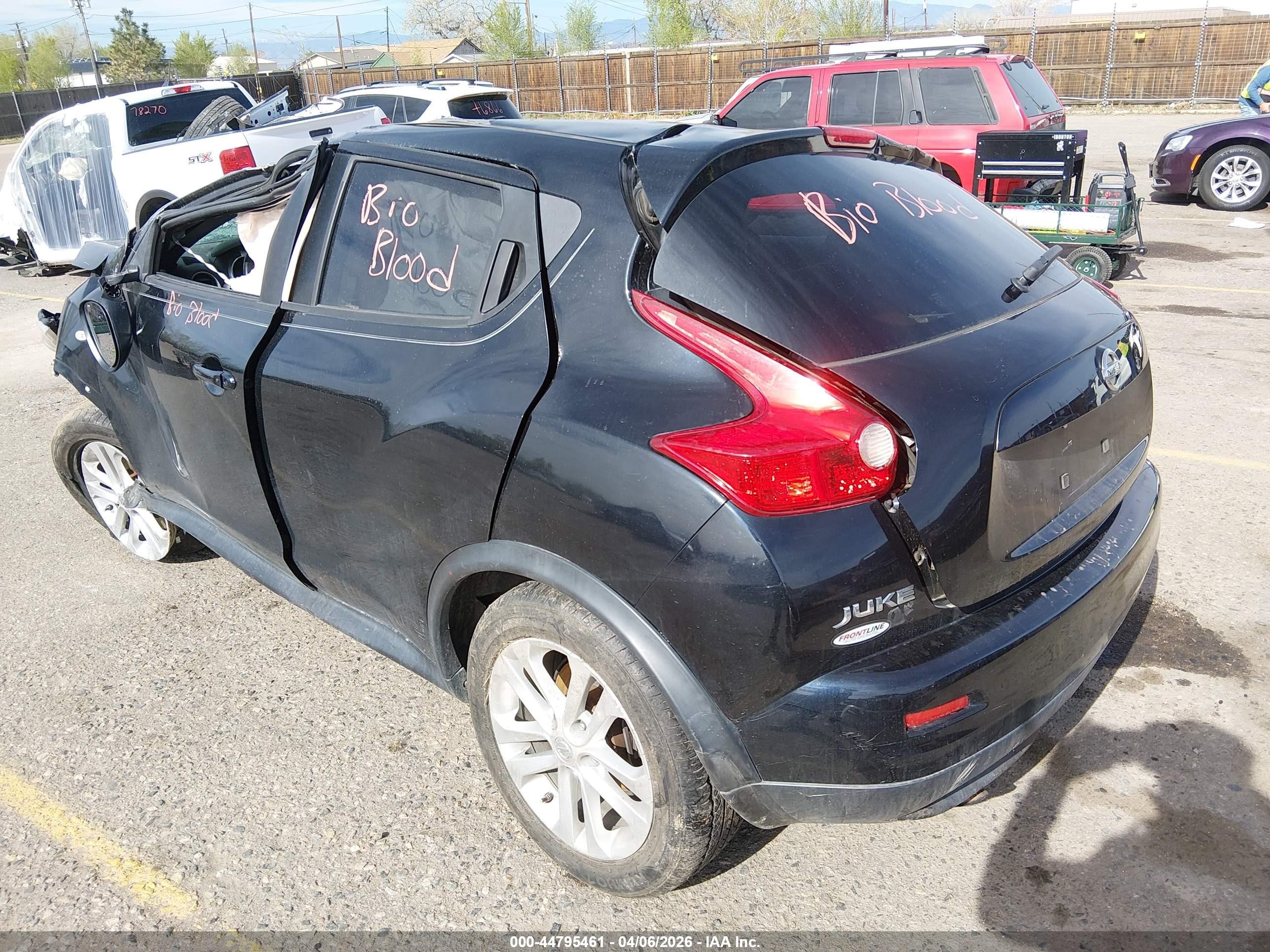 2012 Nissan Juke Sl Black vin: JN8AF5MVXCT111765