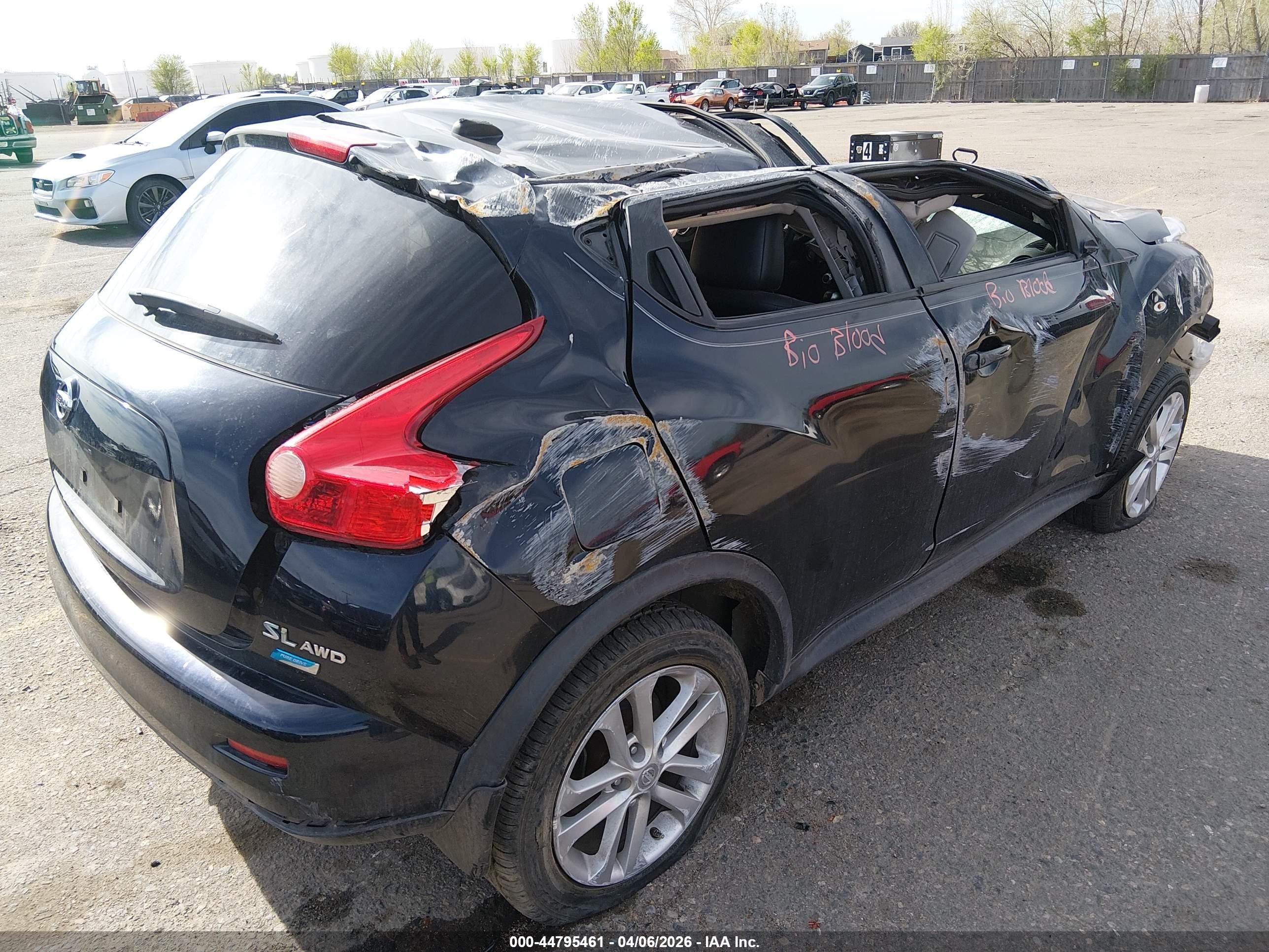 2012 Nissan Juke Sl Black vin: JN8AF5MVXCT111765