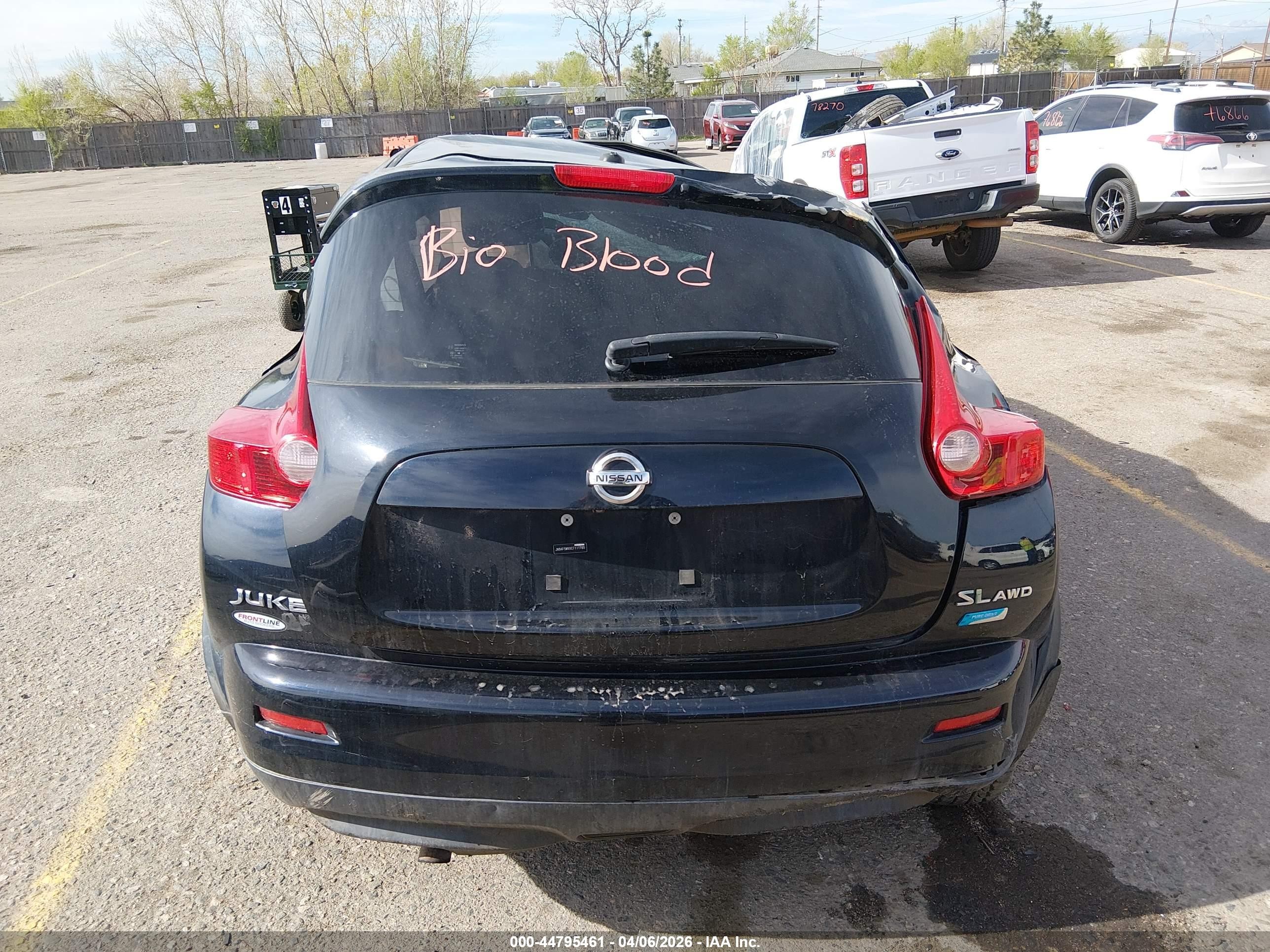 2012 Nissan Juke Sl Black vin: JN8AF5MVXCT111765