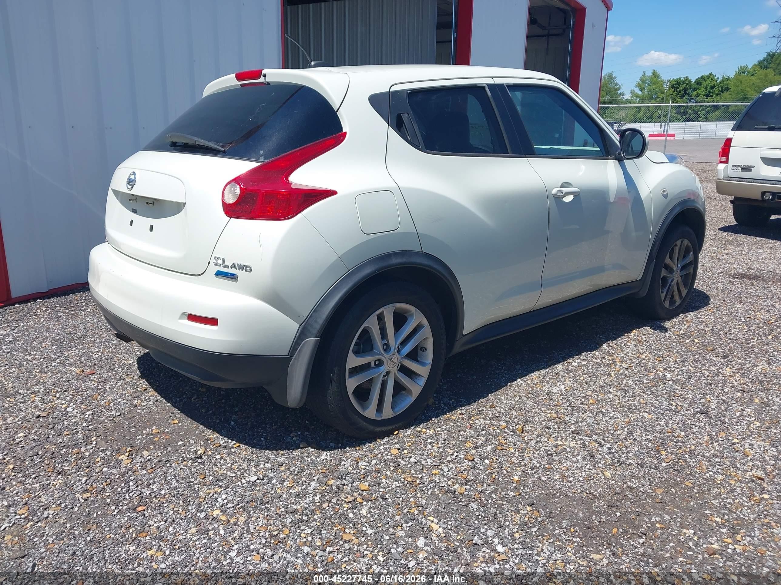 2012 Nissan Juke Sl White vin: JN8AF5MVXCT121762