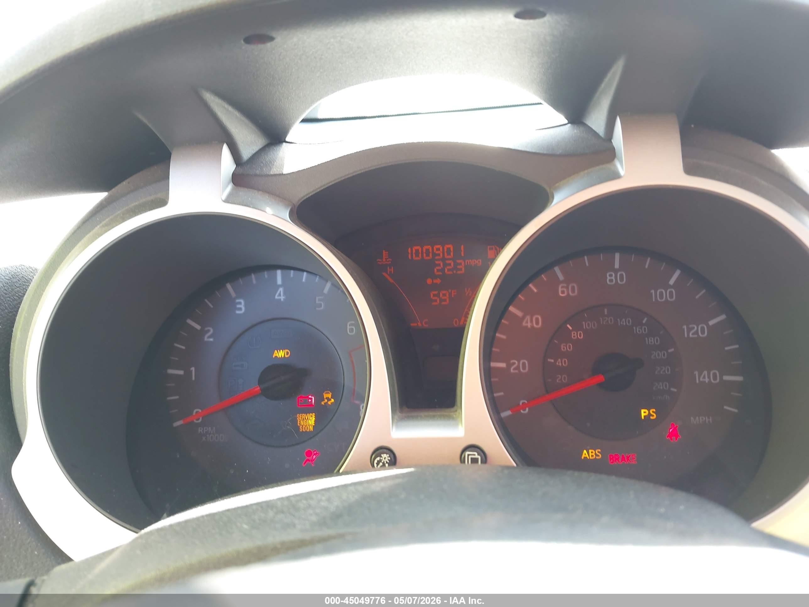 2012 Nissan Juke Sl Серый vin: JN8AF5MVXCT126959