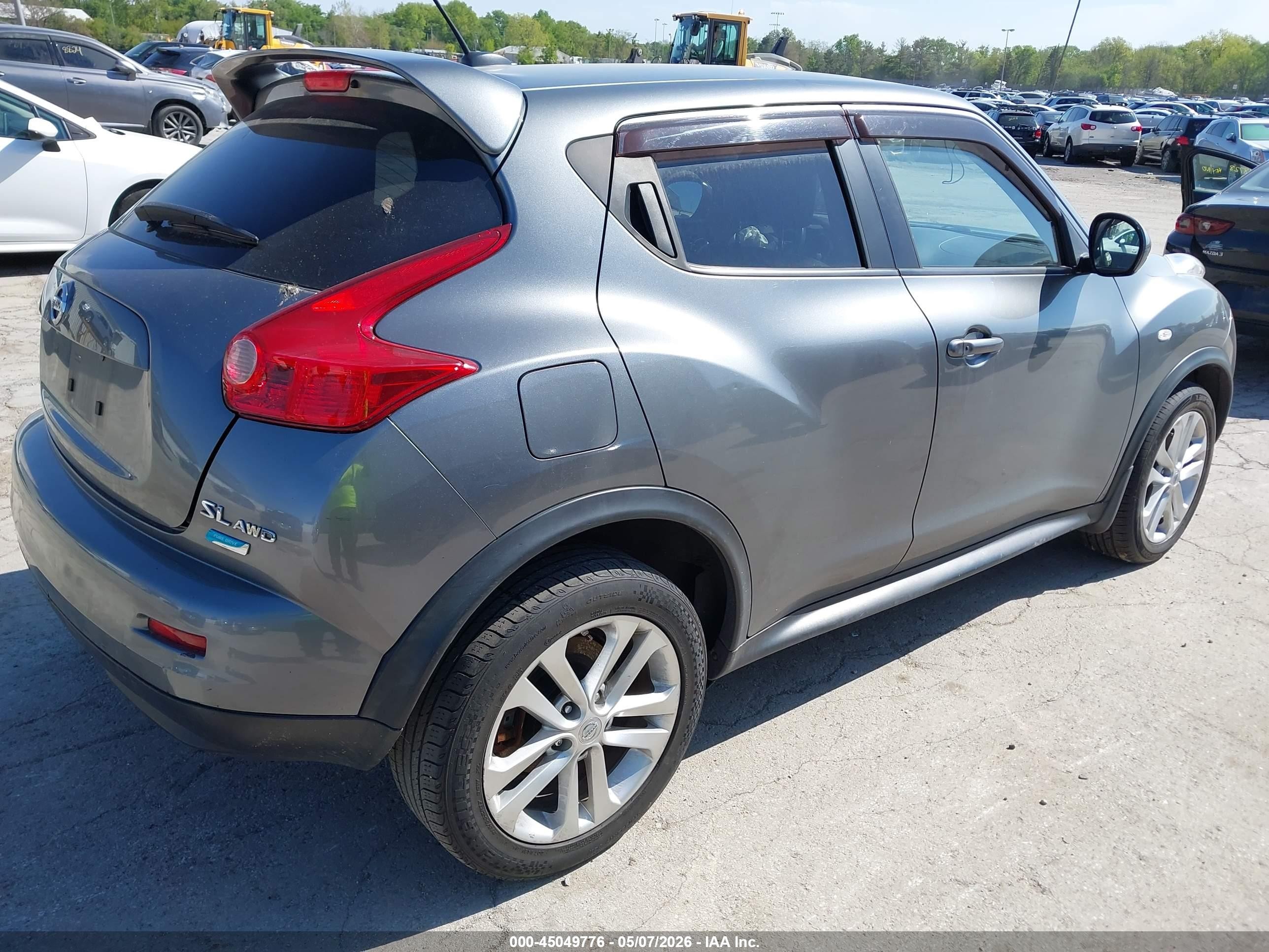 2012 Nissan Juke Sl Серый vin: JN8AF5MVXCT126959