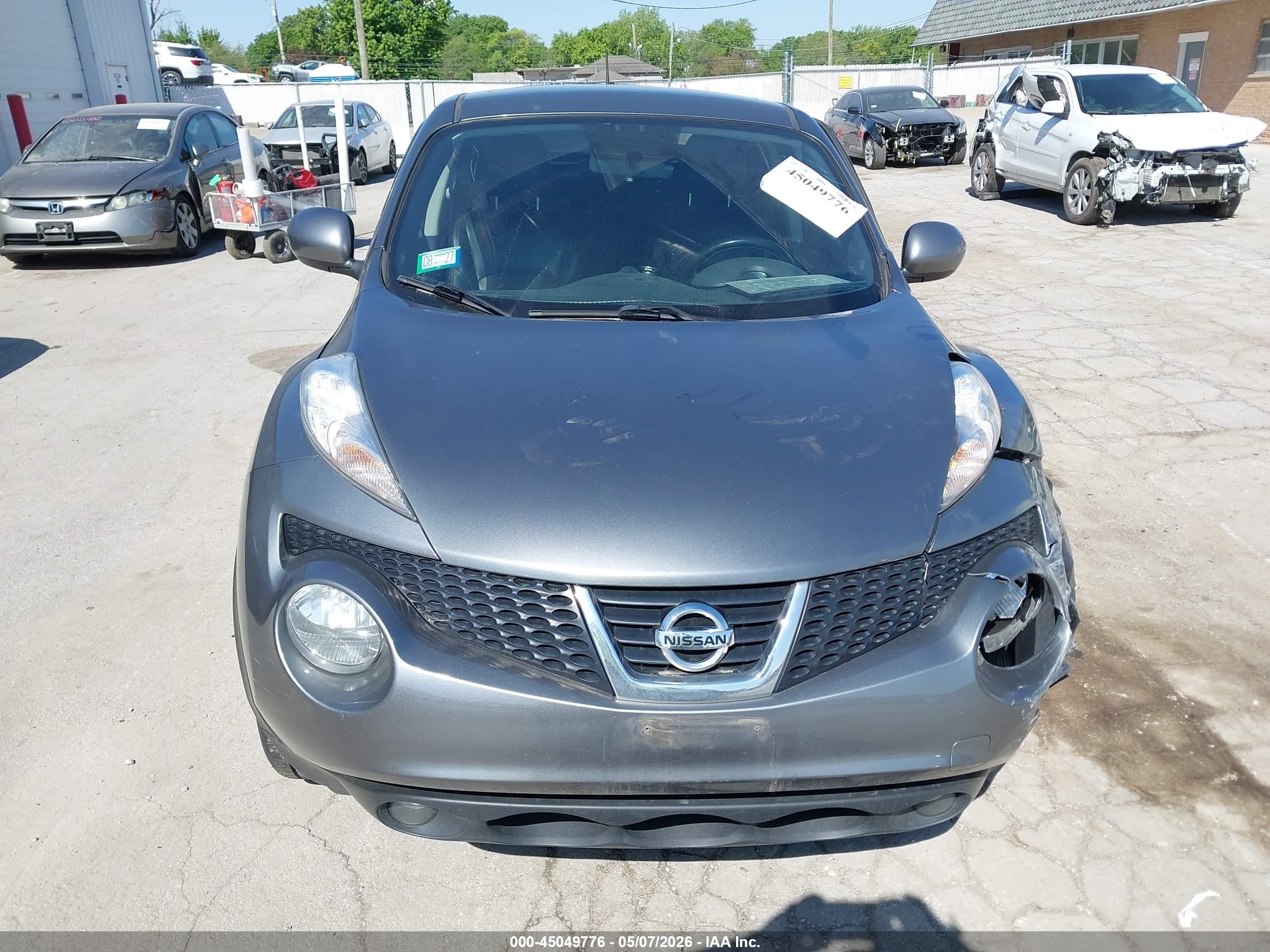 2012 Nissan Juke Sl Серый vin: JN8AF5MVXCT126959